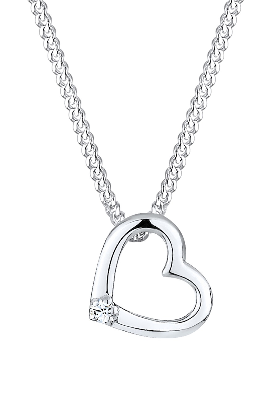 Elli Herz 925 Sterling Silber, mit Kristallen von Swarovski 45 Damen