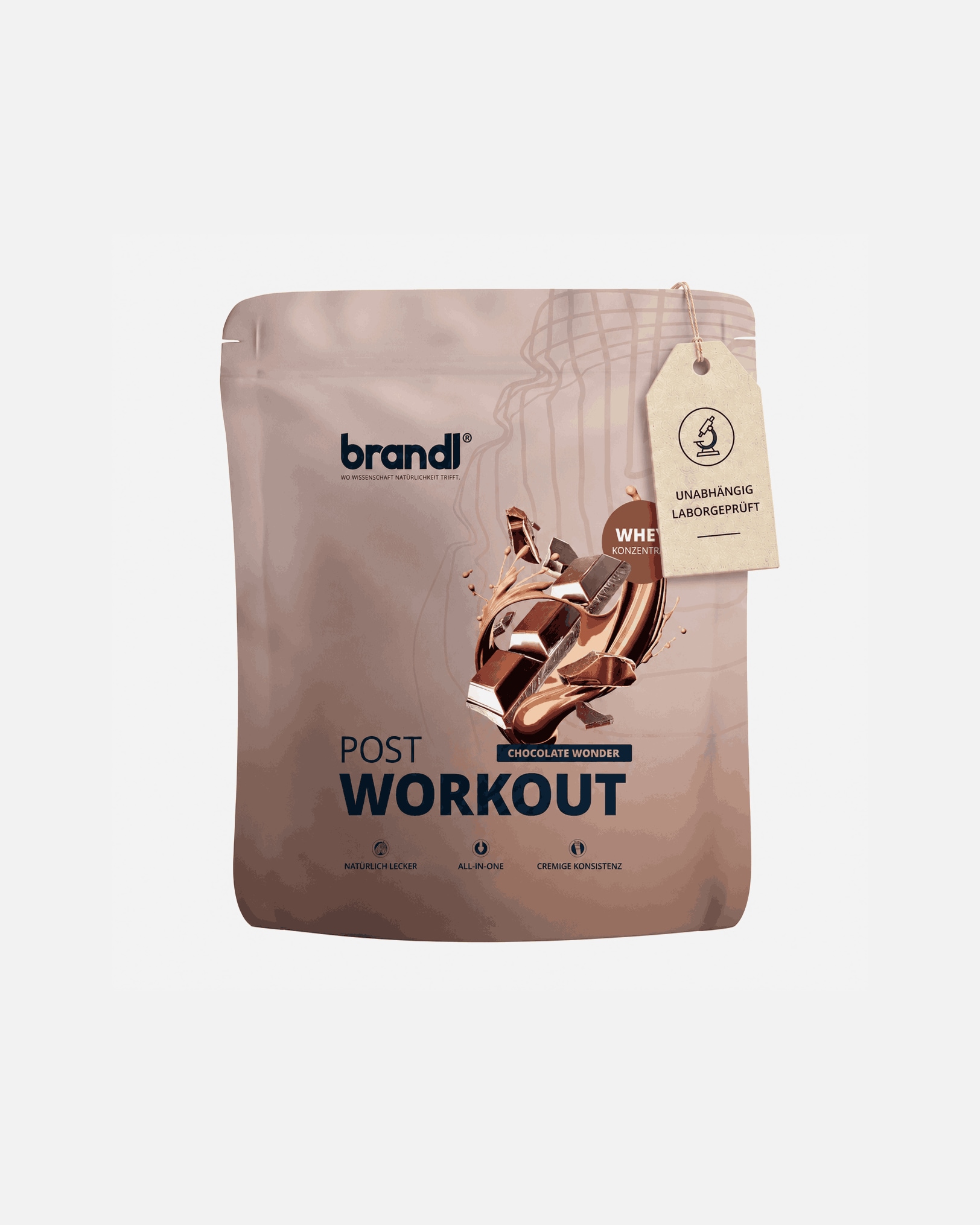 Protein & Shakes für Unisex Brandl Nutrition Protein-Pulver aus Whey All-in-One nach dem Training Schokolade