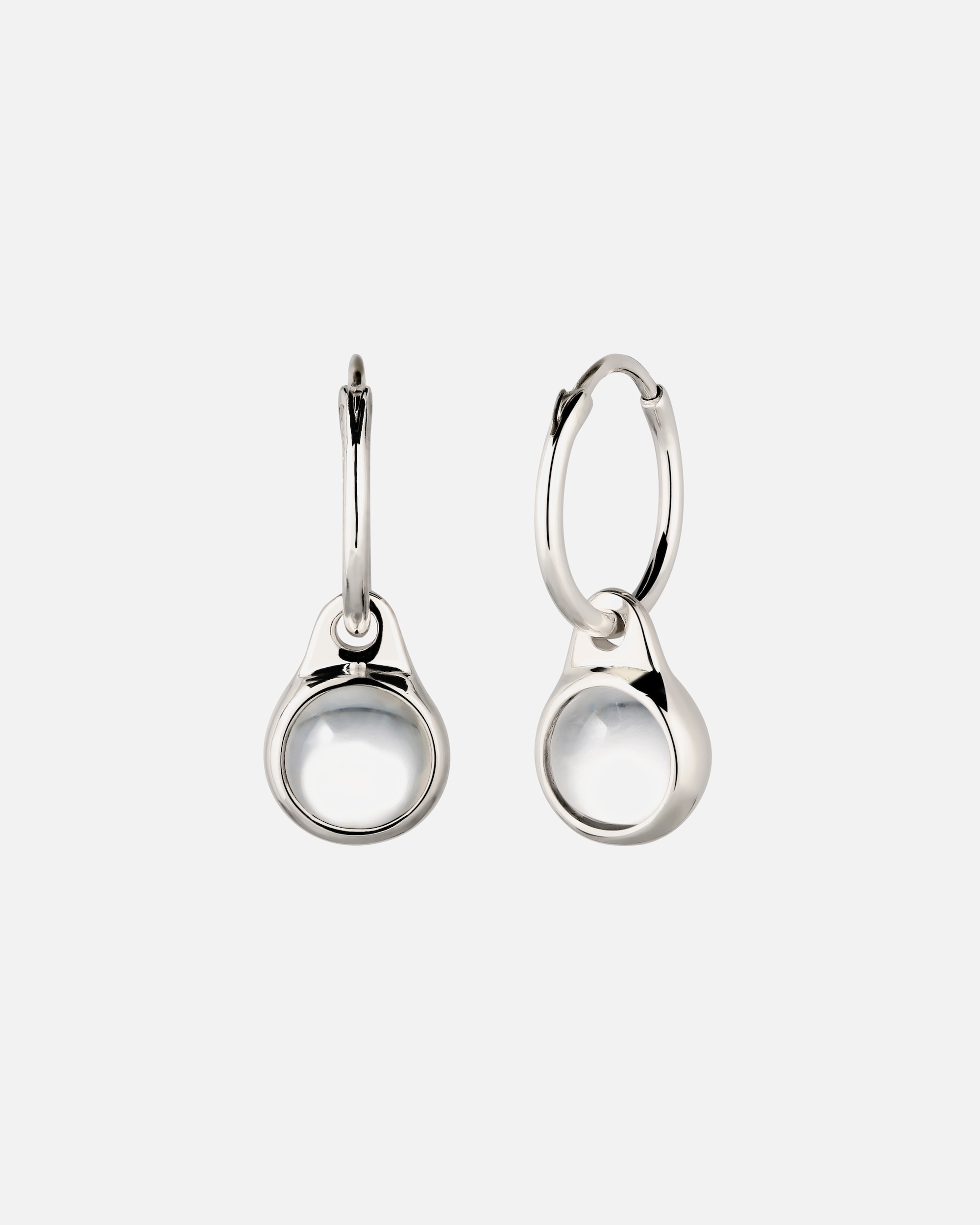 Ohrringe für Weiblich Elli Creole Rock Crystal Transparent 925 Sterling Silber OneSize