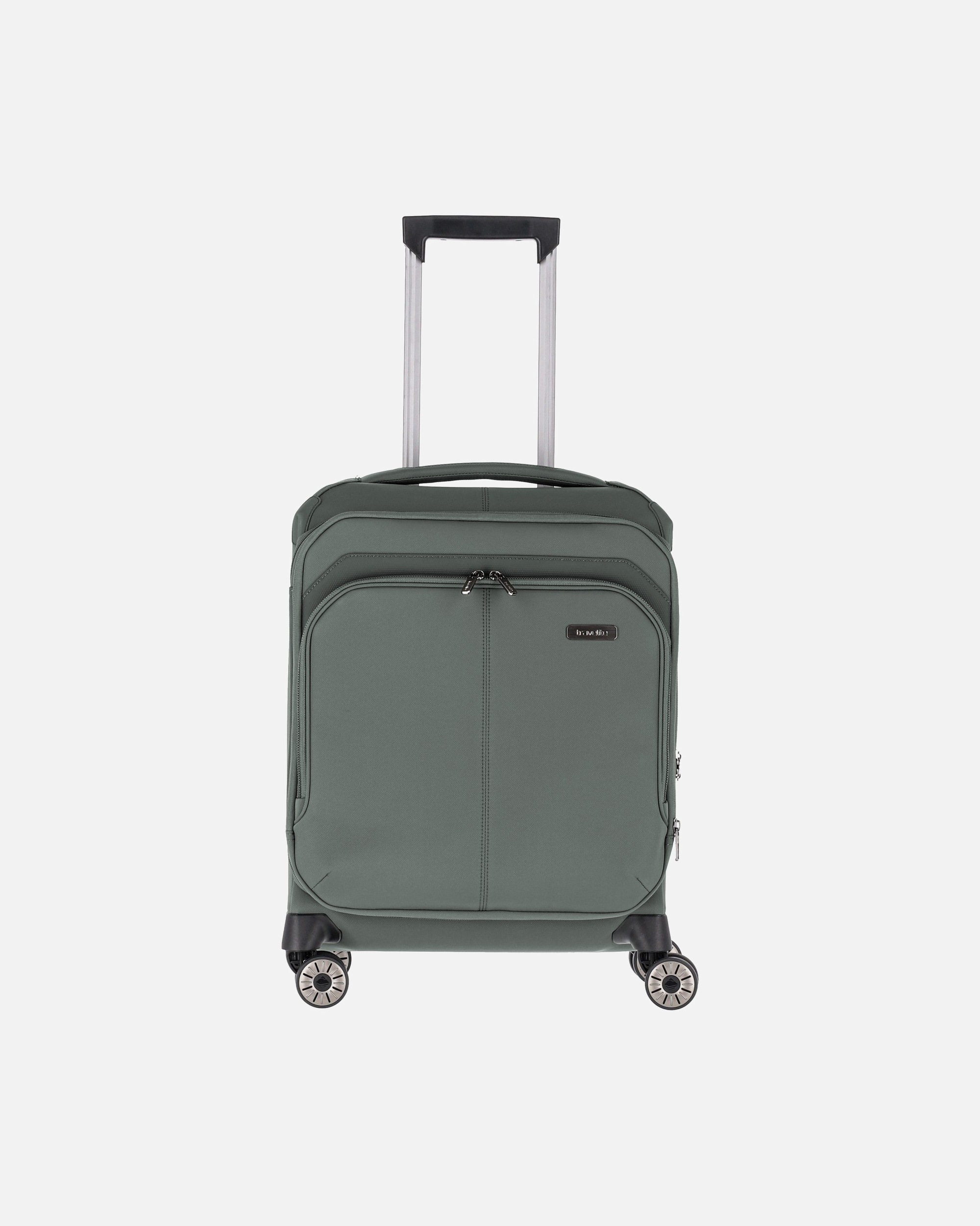Trolley für Unisex Travelite Priima - 4-Rollen-Kabinentrolley S 55 cm erw. (black) olive