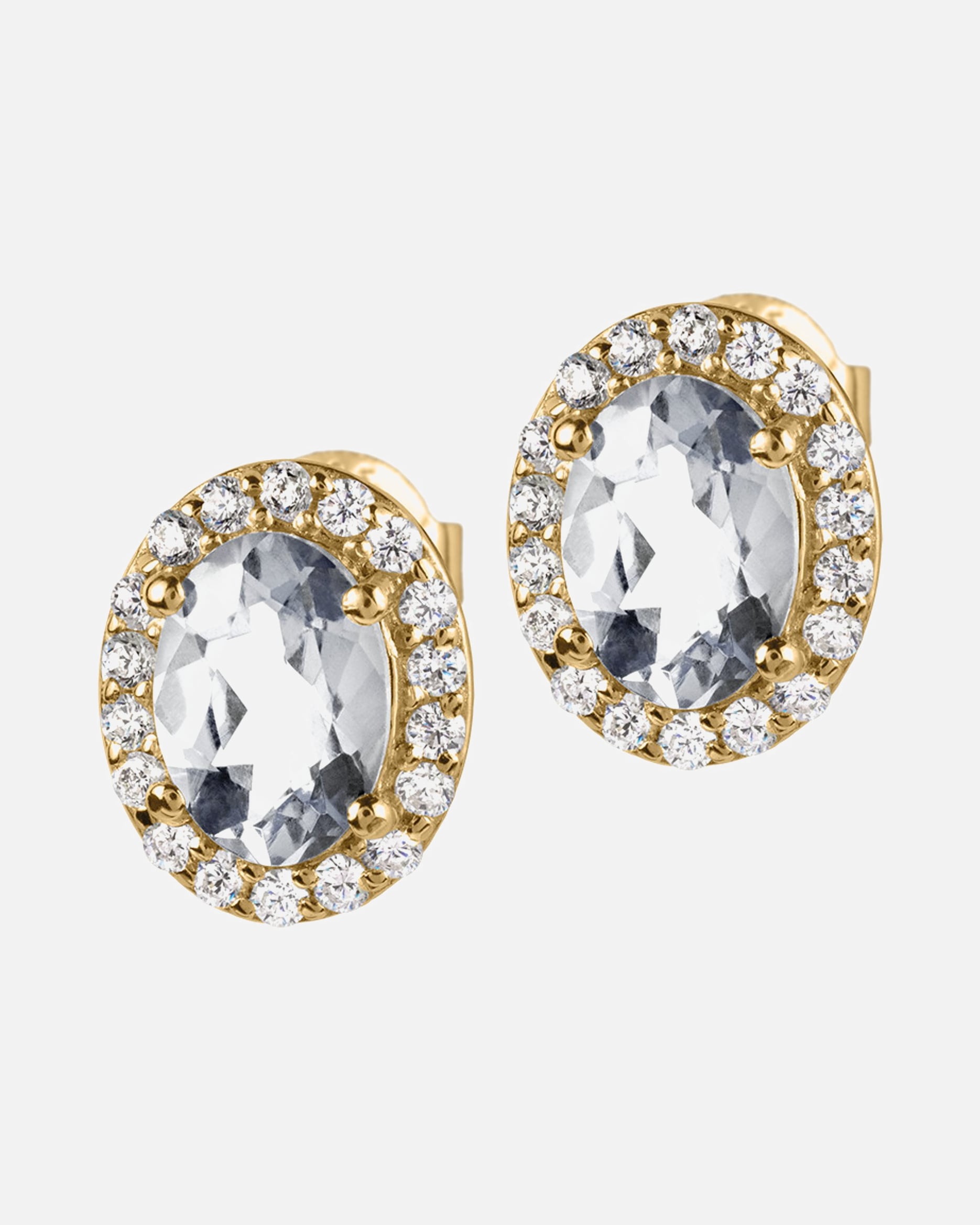 Ohrringe für Weiblich Jacques Lemans Ohrstecker 925er Silber gelbgold