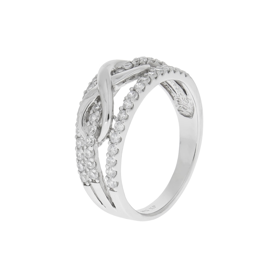 Zeeme Ring 925/- Sterling Silber Zirkonia weiß 052 (16,6) Damen