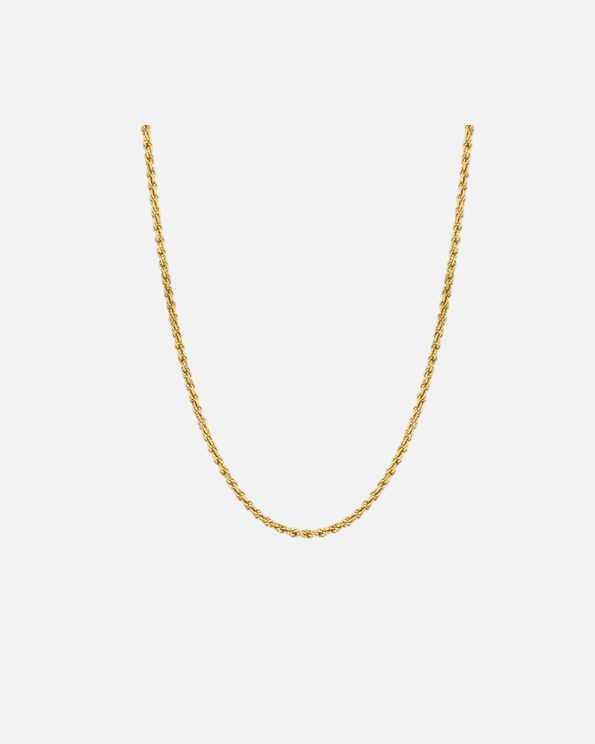 Halskette für Männlich Hey Happiness Default Brand Line Klassische Kordelkette aus Edelstahl Gold