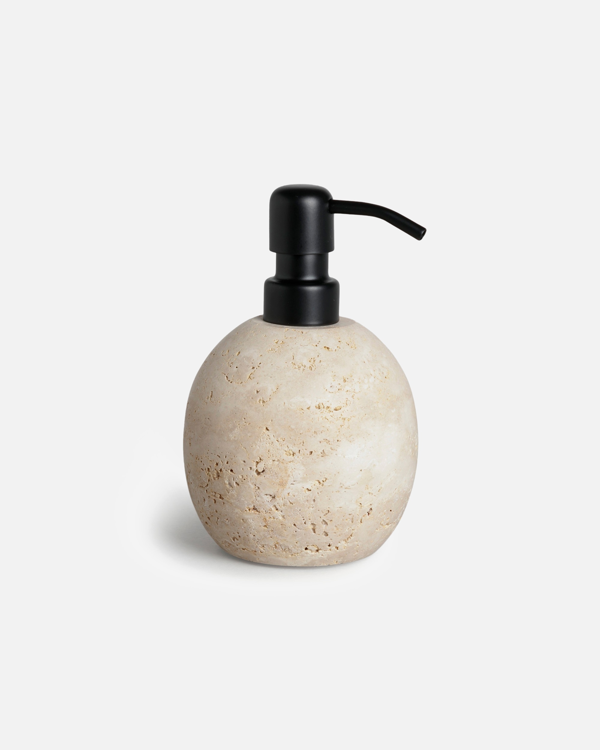 Seifenspender für Unisex Möve Seifenspender Travertine Grace Ø 9,5 x 15 , Travertin Ø 9,5 x 15