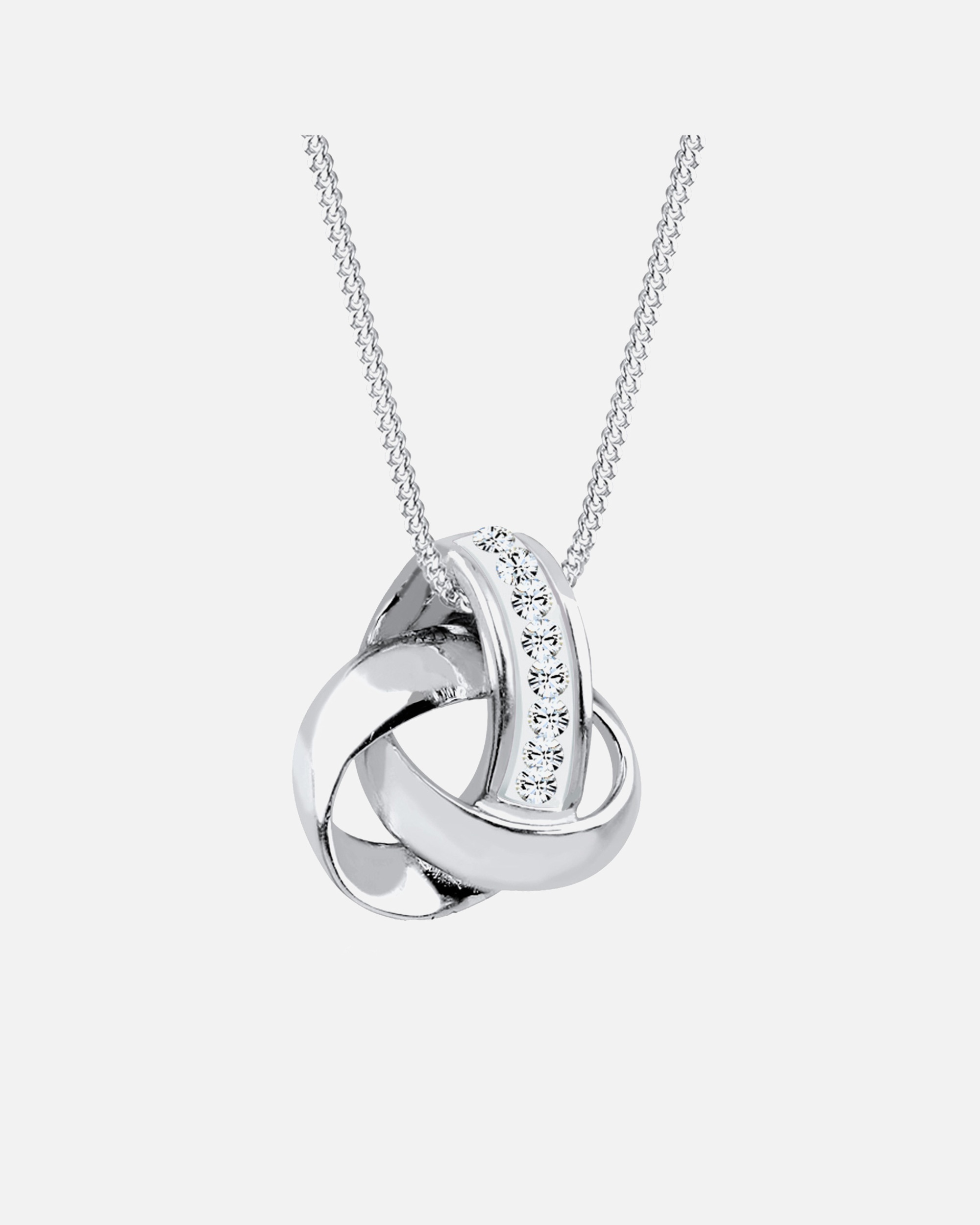 Halskette für Weiblich Elli Knoten 925 Silber, mit Kristallen von Swarovski® 45