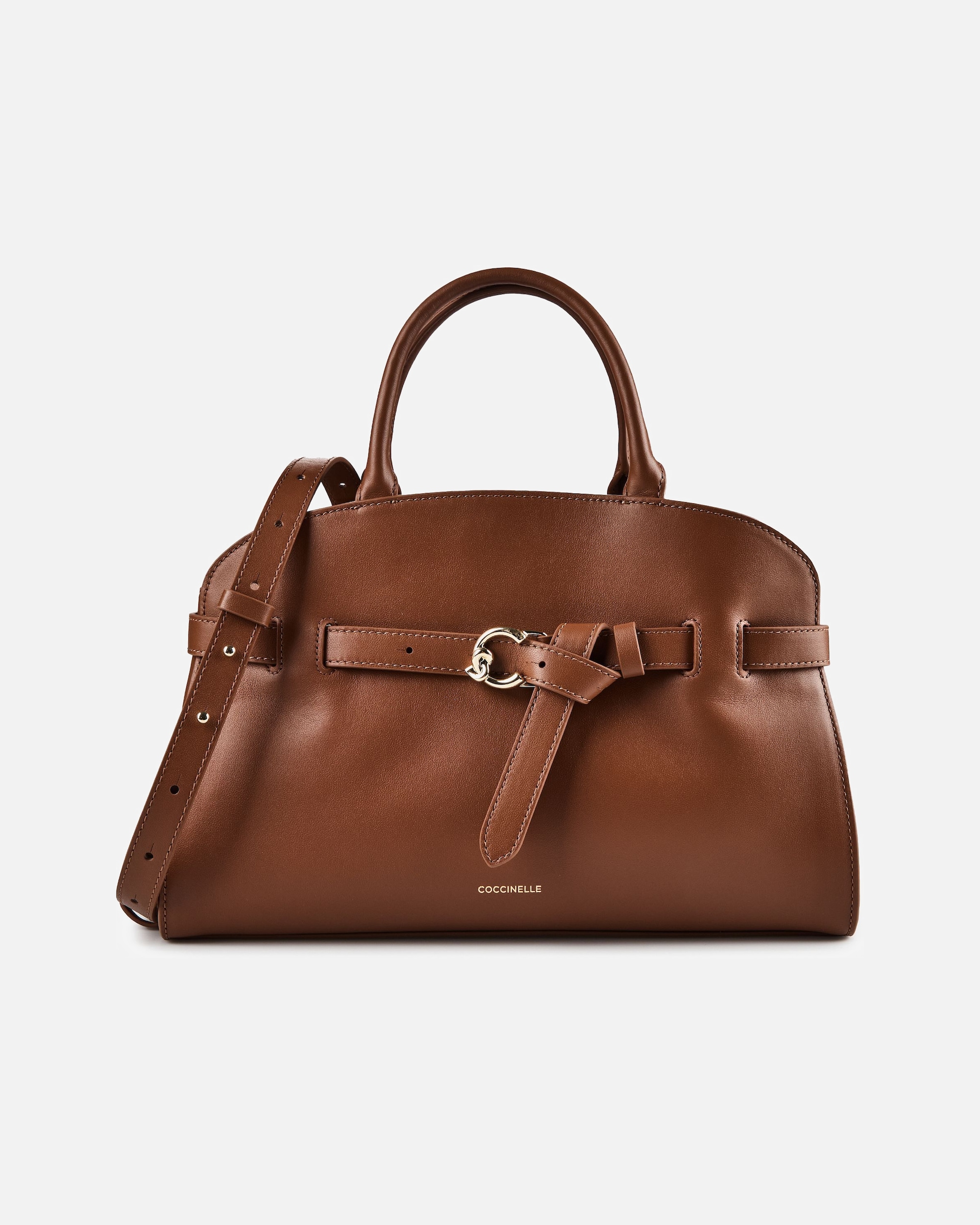 Tasche für Weiblich Coccinelle Sabine Henkeltasche cognac