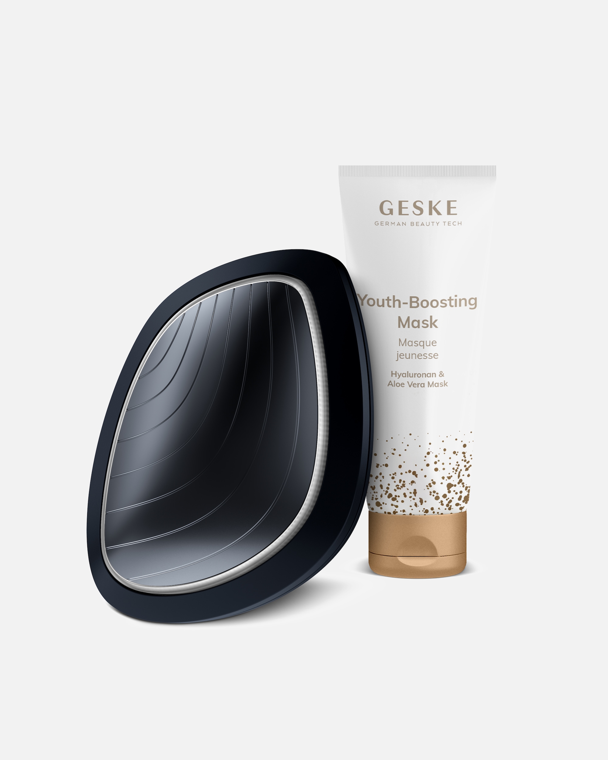 Gesichtspflegeset für Unisex GESKE Sonic Warm & Cool Mask | 9 in 1 | Farbe: Black + Gratis Kosmetik Black