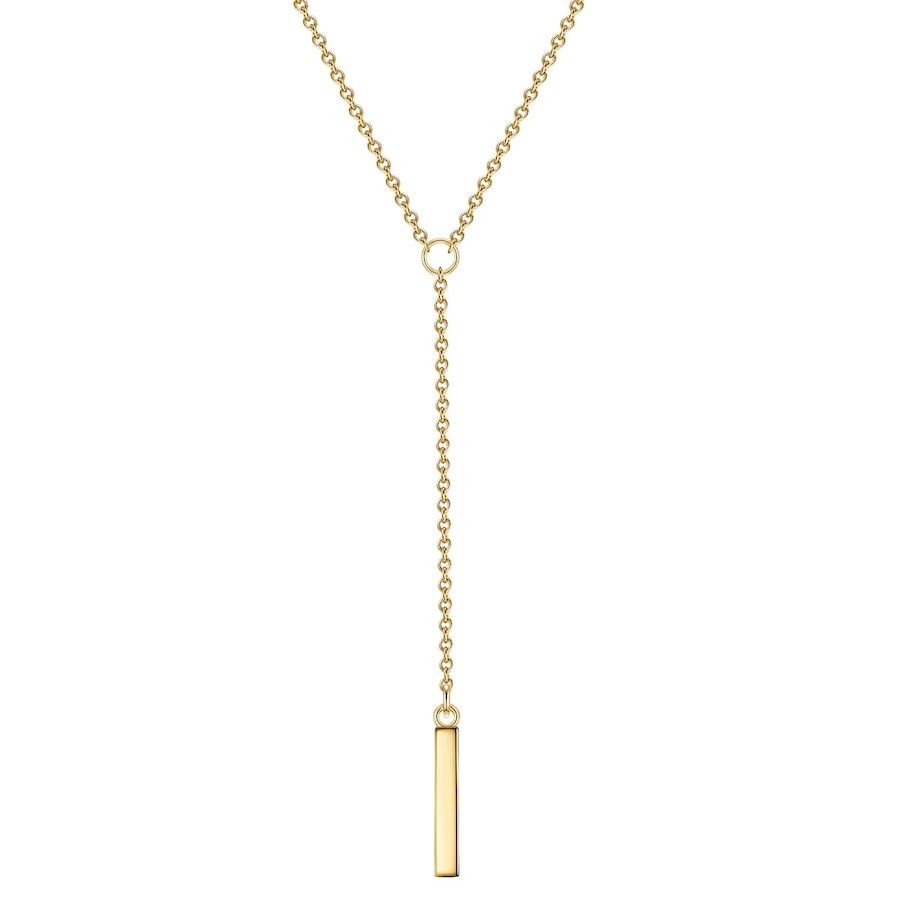 Glanzstücke München Halskette Sterling Silber in Gelbgold 45,0 cm Basiskette + 5,0 Verlängerung Damen