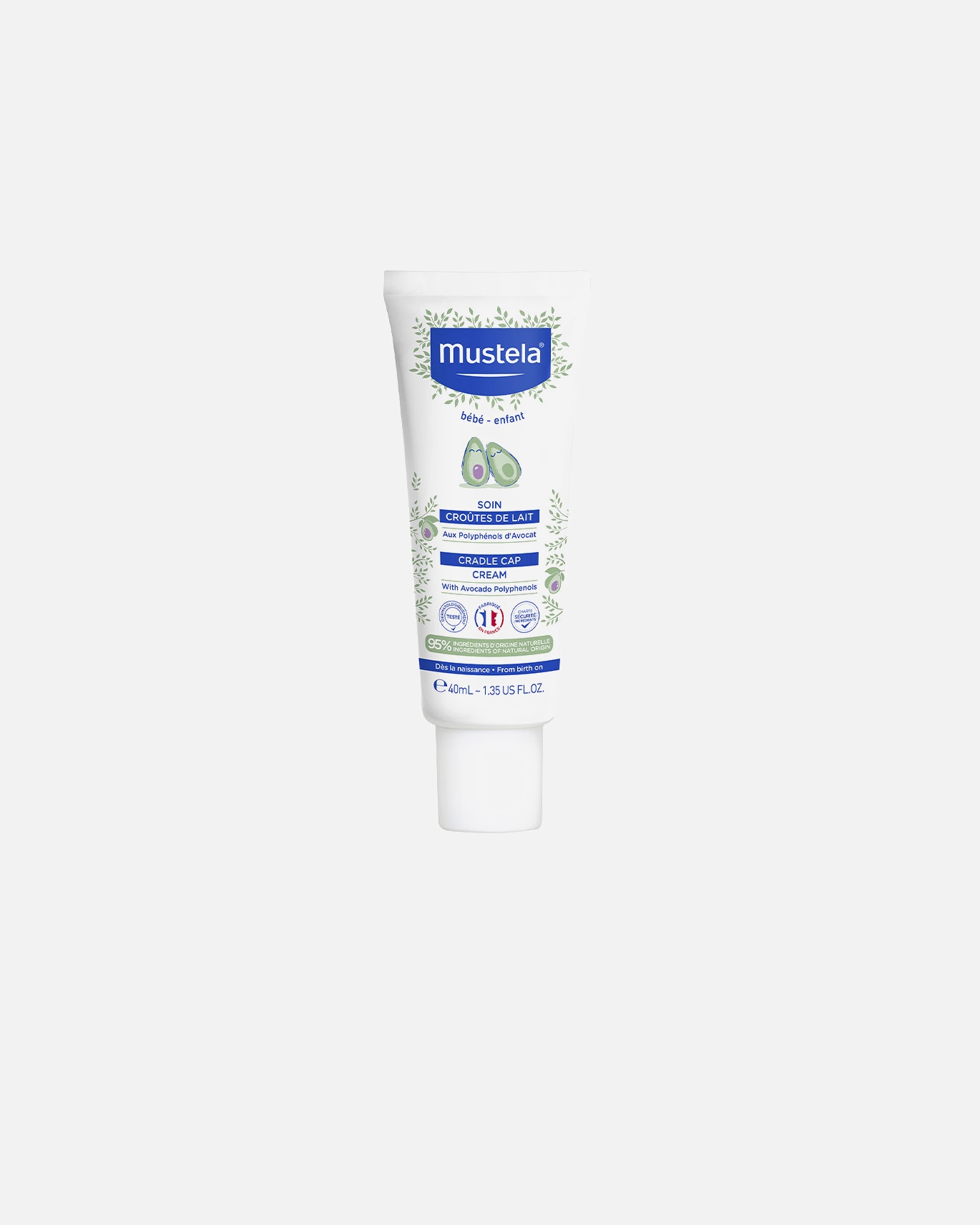 Babycreme für Unisex Mustela Baby-Kind-Milchkappenpflege 40 ml