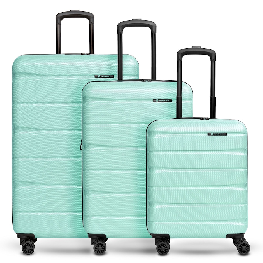 Franky Munich 4.0 4 Rollen Kofferset 3-teilig mit Dehnfalte mint shiny Grün Herren