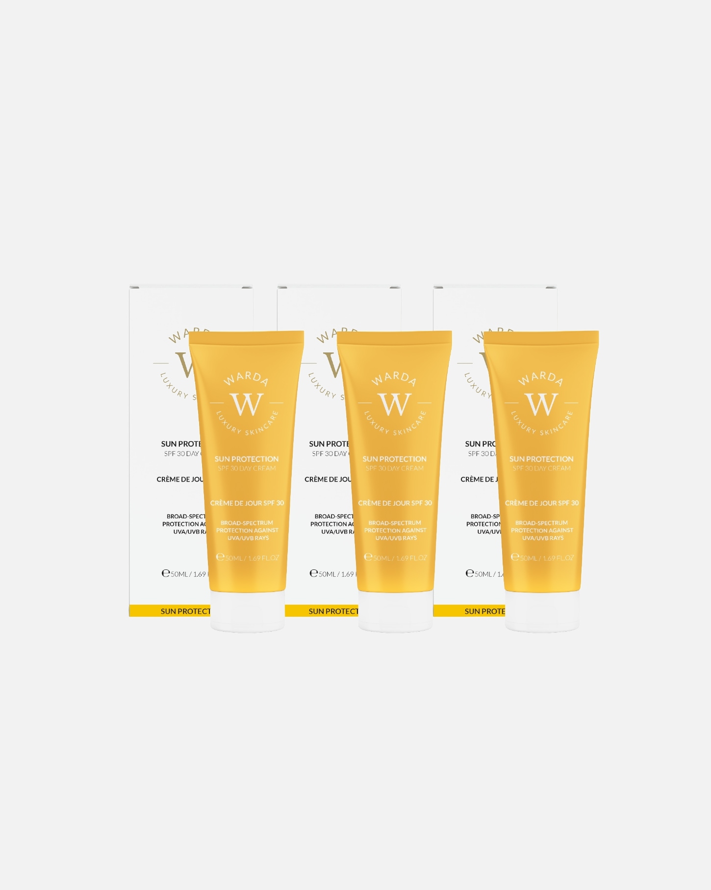 Sonnencreme Körper für Weiblich WARDA LUXURY SKINCARE SPF30 Creme Trio 1 Stück