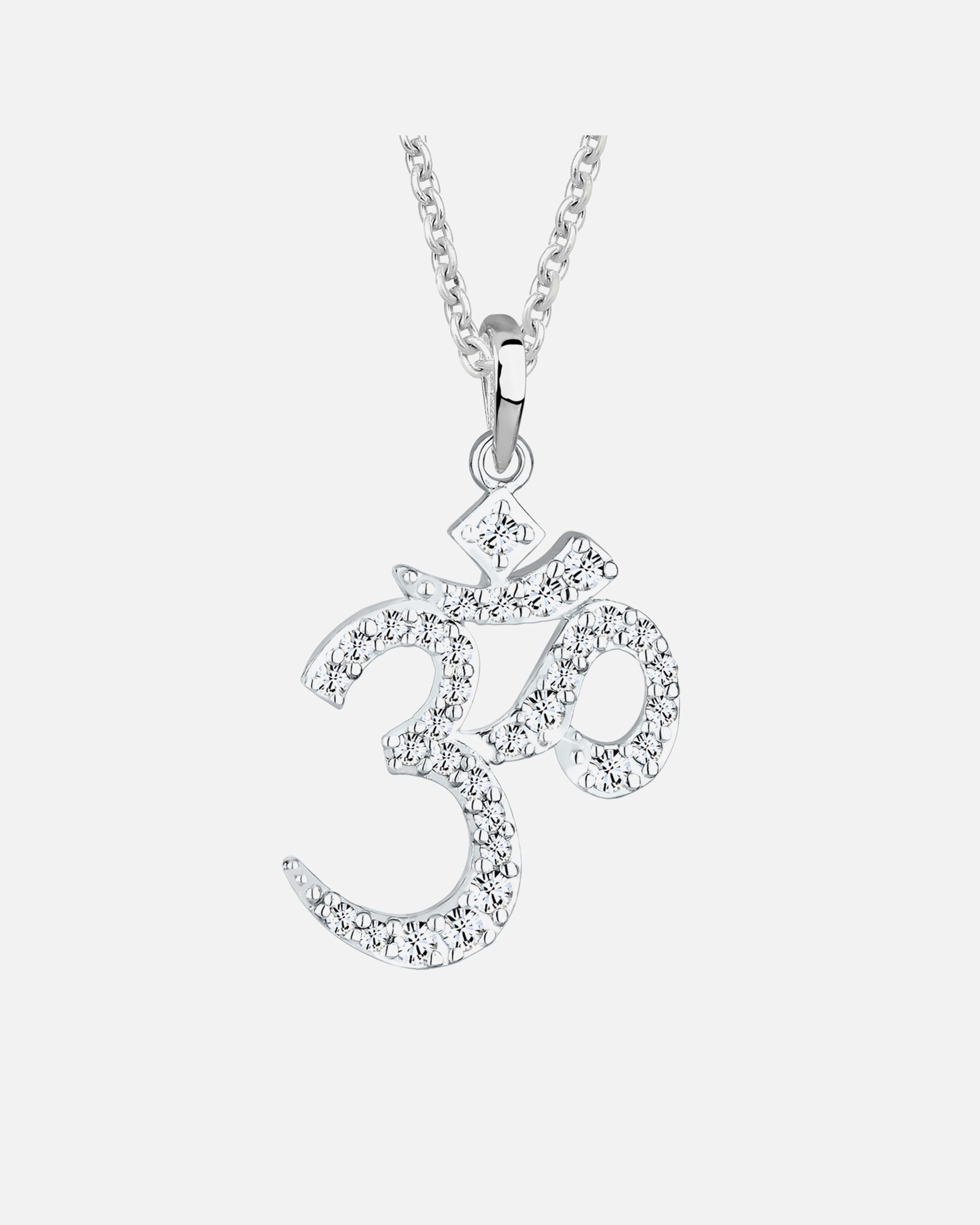 Halskette für Weiblich Elli Om Schriftzeichen 925 Silber, mit Kristallen von Swarovski® 45
