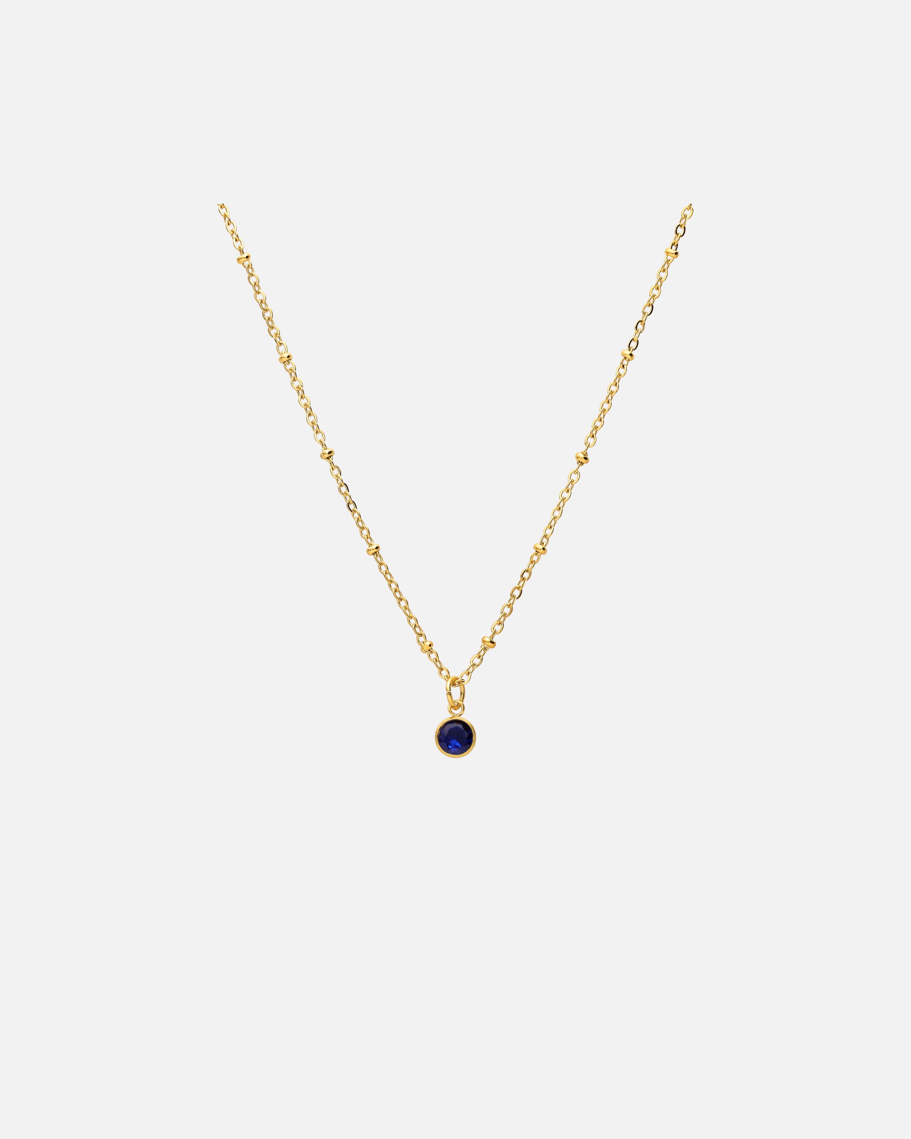 Halskette für Weiblich Lucardi Halskette Geburtsstein Gold - September