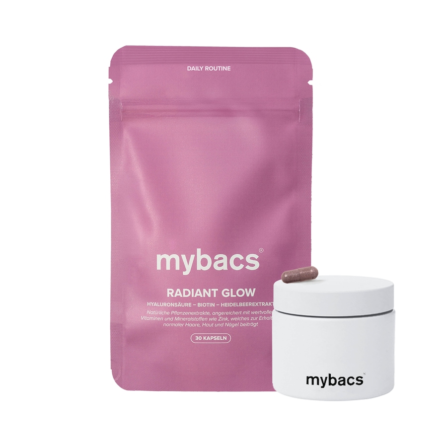 mybacs Radiant Glow - mit Hyaluronsäure, Biotin und Zink 3-Monatspaket (90 Kapseln) 45 g