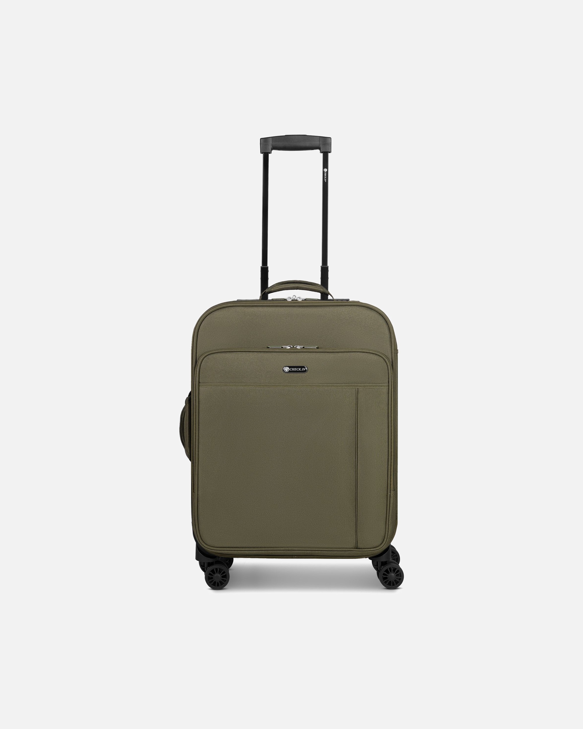 Handgepäckkoffer für Männlich CHECK.IN Sevilla 3.0 4 Rollen Kabinentrolley S 53 cm olive