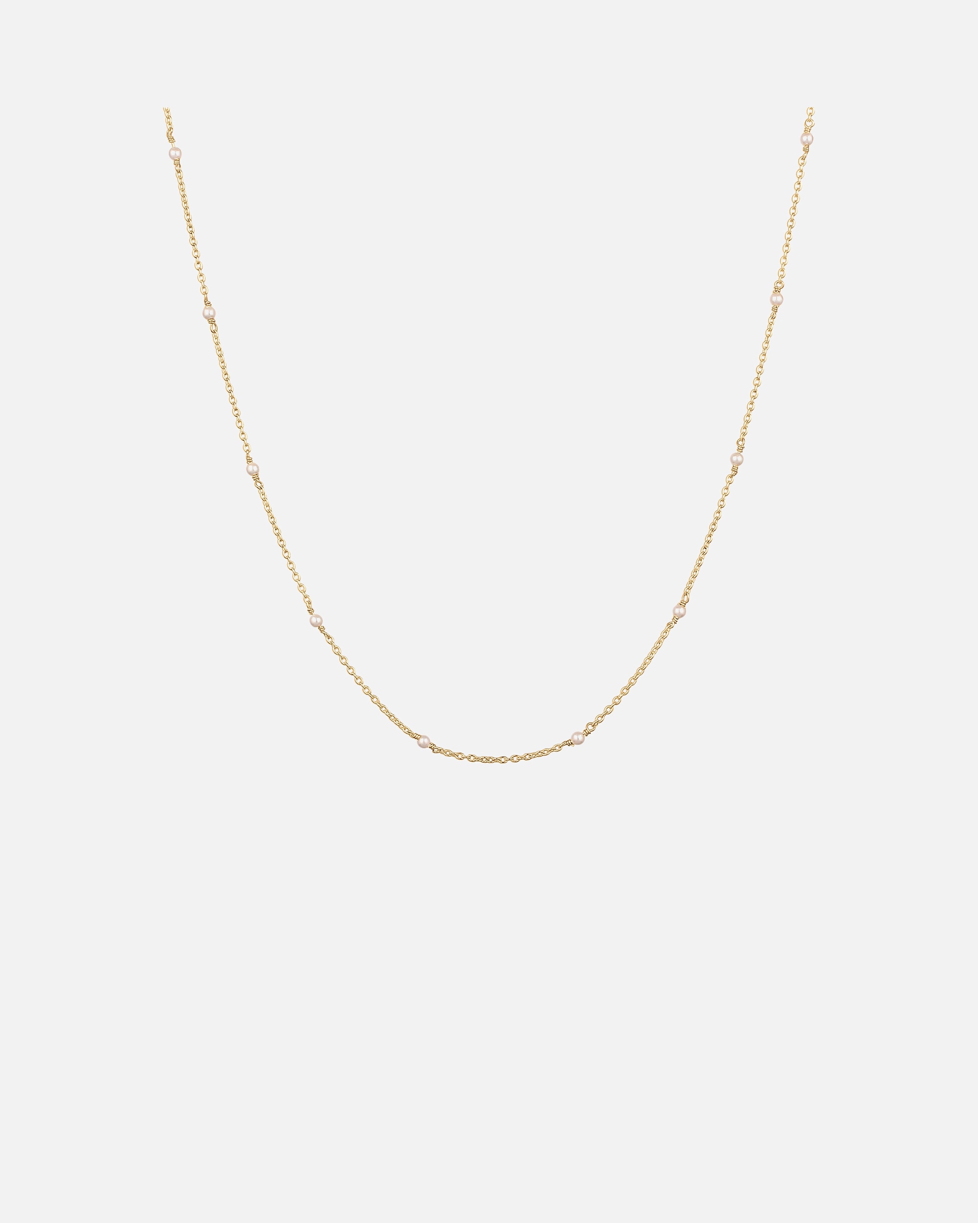 Halskette für Weiblich Elli Mit Perlen von Swarovski® 925 Sterling Silber goldfarben