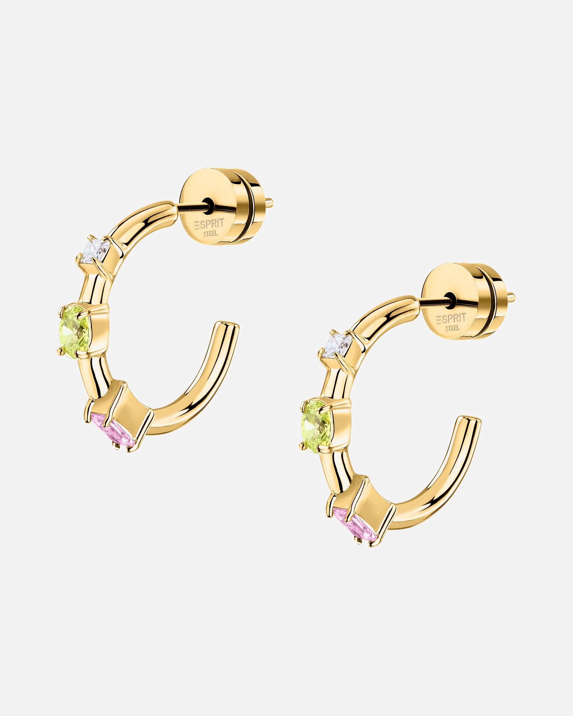 Ohrringe für Weiblich Esprit Creolen Edelstahl, Farbstein One Size