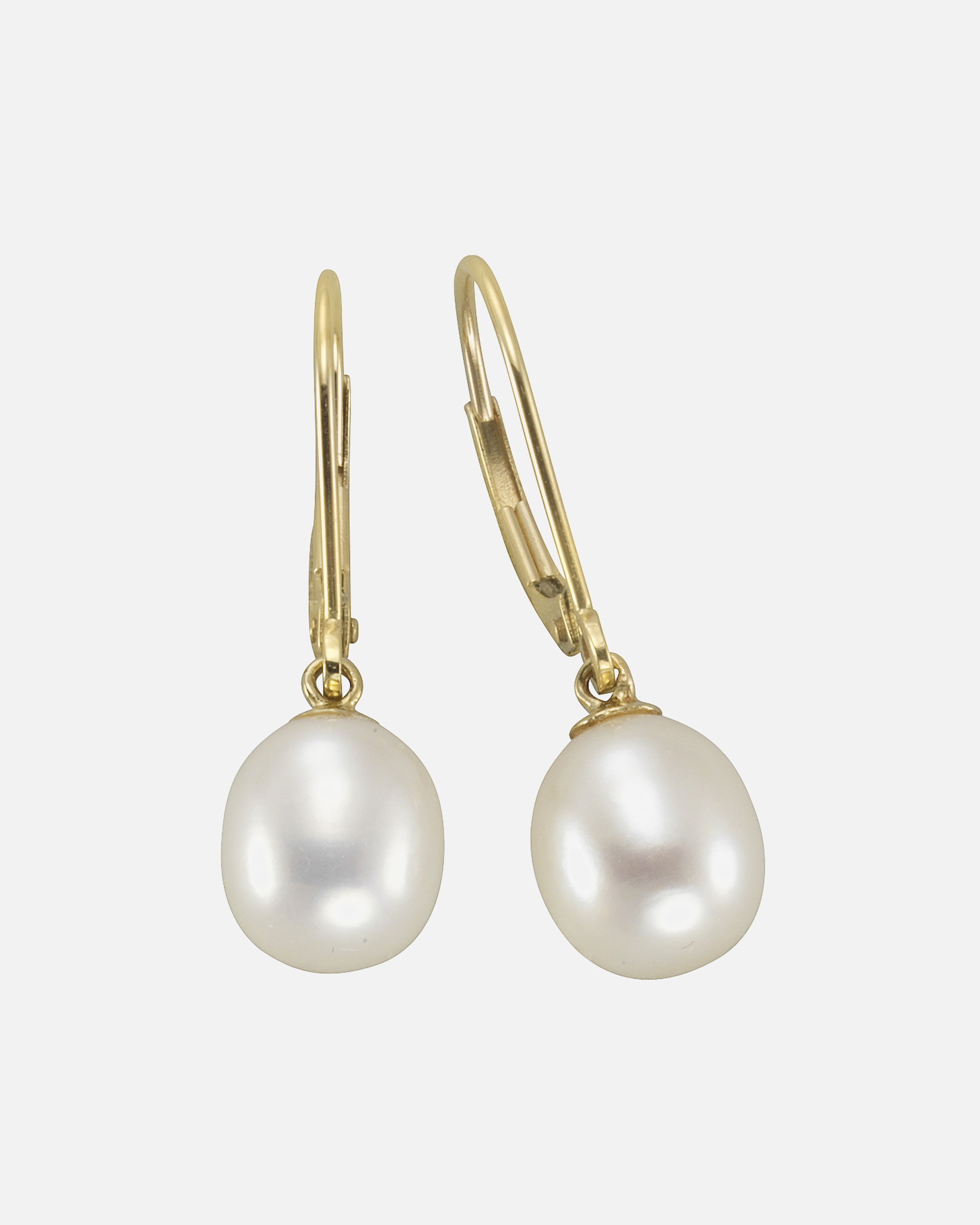 Ohrringe für Weiblich Fascination by Ellen K. Ohrhänger 585/- Gold Süßwasserzuchtperle weiß gelb vergoldet