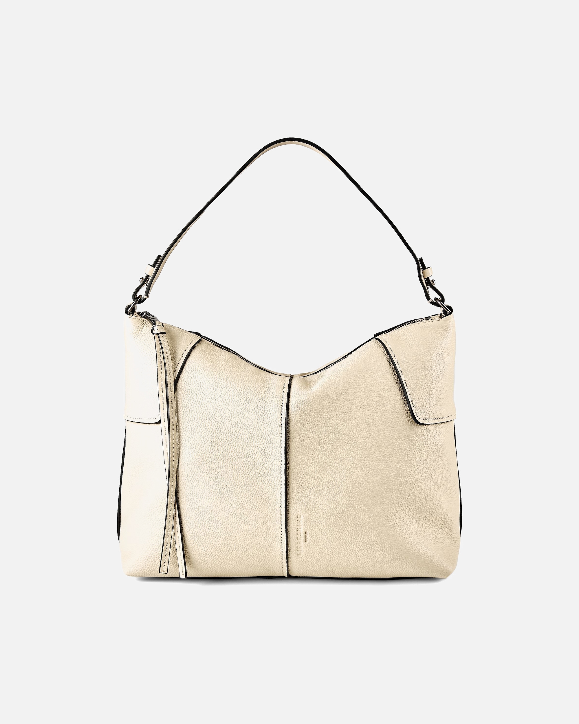 Handtasche für Weiblich Liebeskind Handtasche Mila Hobo M Small Pebble milk