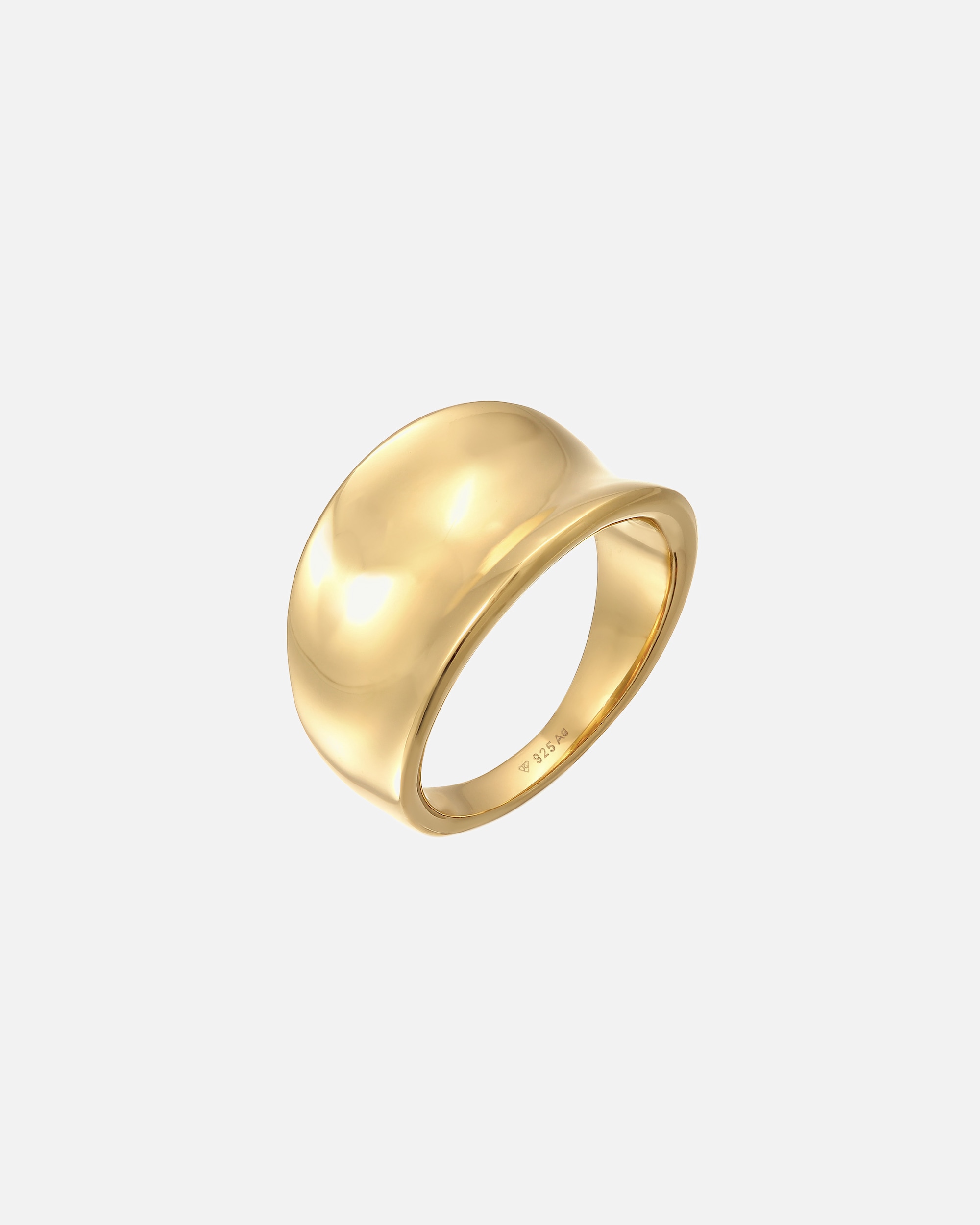 Ring für Weiblich Elli Basic Schick Oval 925 Silber 56