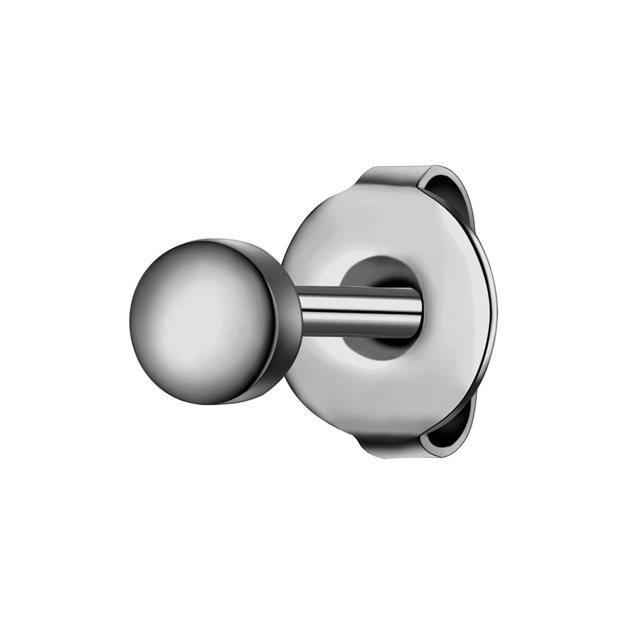 True Rebels Ohrstecker aus Edelstahl in Gunmetal 3,9 mm Herren