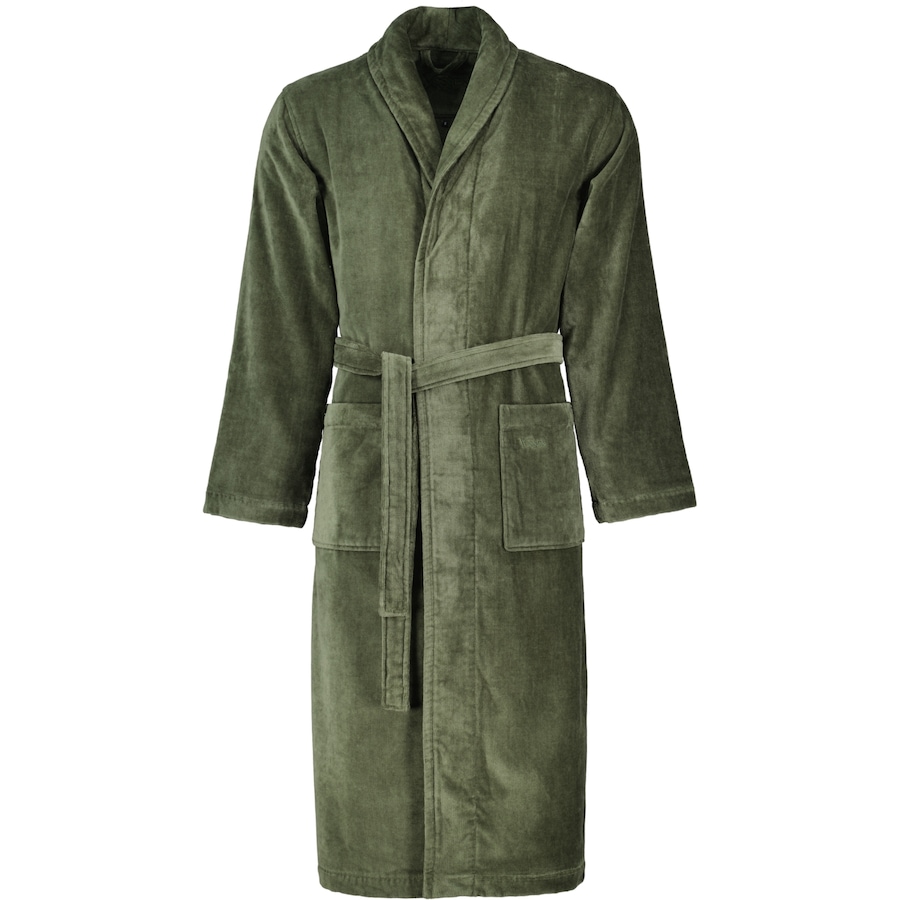 Vossen Bademäntel unisex Schalkragen Feeling-L mud green - 5830 S