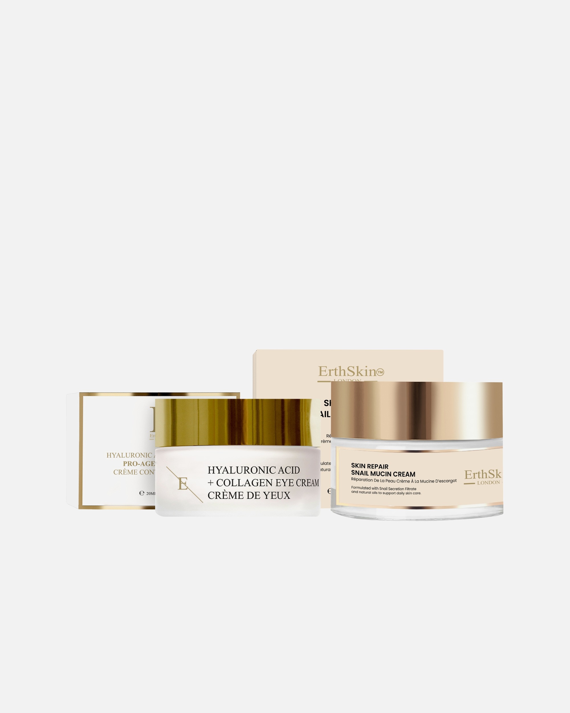 für Unisex ErthSkin London Hautregenerations-Schneckencreme + Anti-Aging-Augencreme 1 Stück