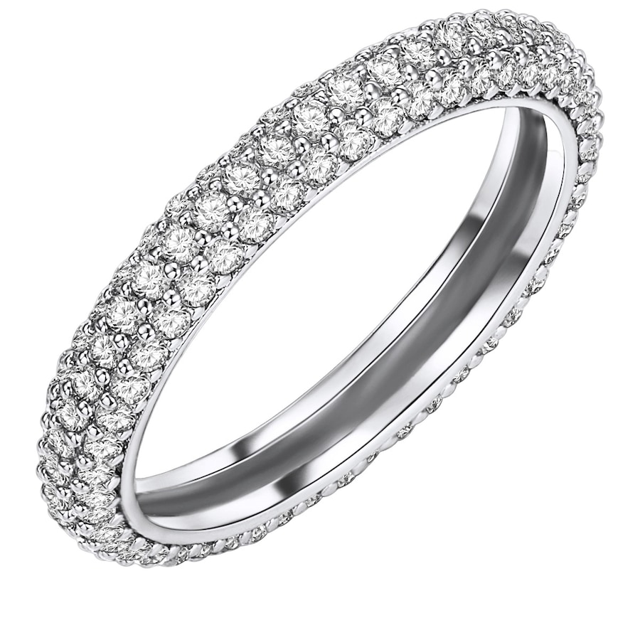 Lulu & Jane Ring Messing Zirkonia in Silber 52 Damen