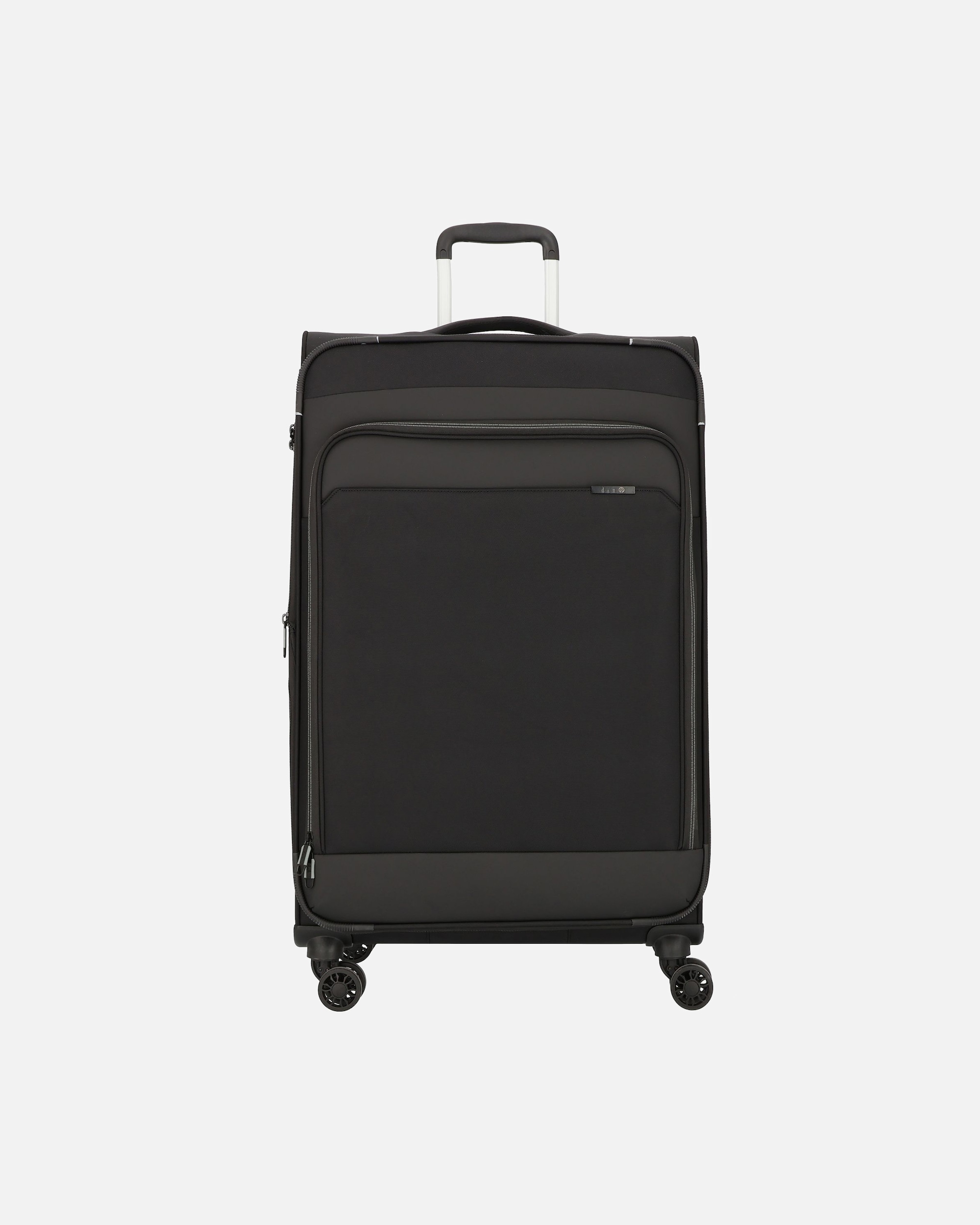 Koffer für Männlich d & n Travel Line 9504 4 Rollen Trolley L 76 cm mit Dehnfalte black