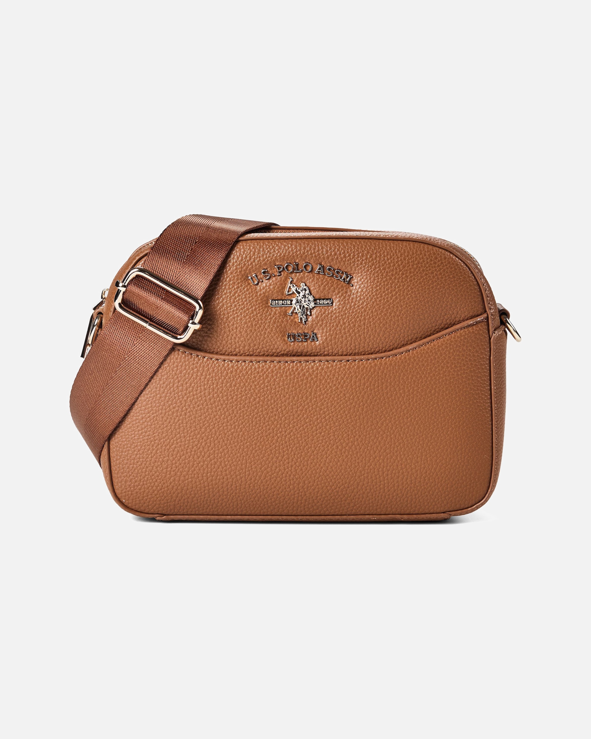 Tasche für Weiblich U.S. Polo Assn. Stanford Umhängetasche tan