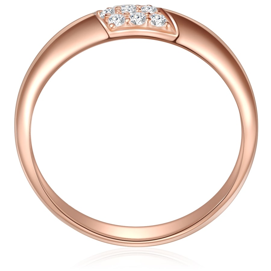 Rafaela Donata Ring Sterling Silber Zirkonia in Roségold 52 Damen