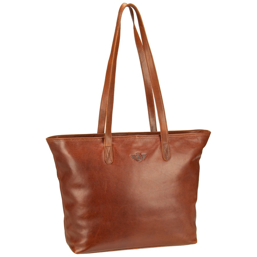 Greenburry Einkaufstasche Waxy Vintage XXL Shopper Tobacco Nut Braun
