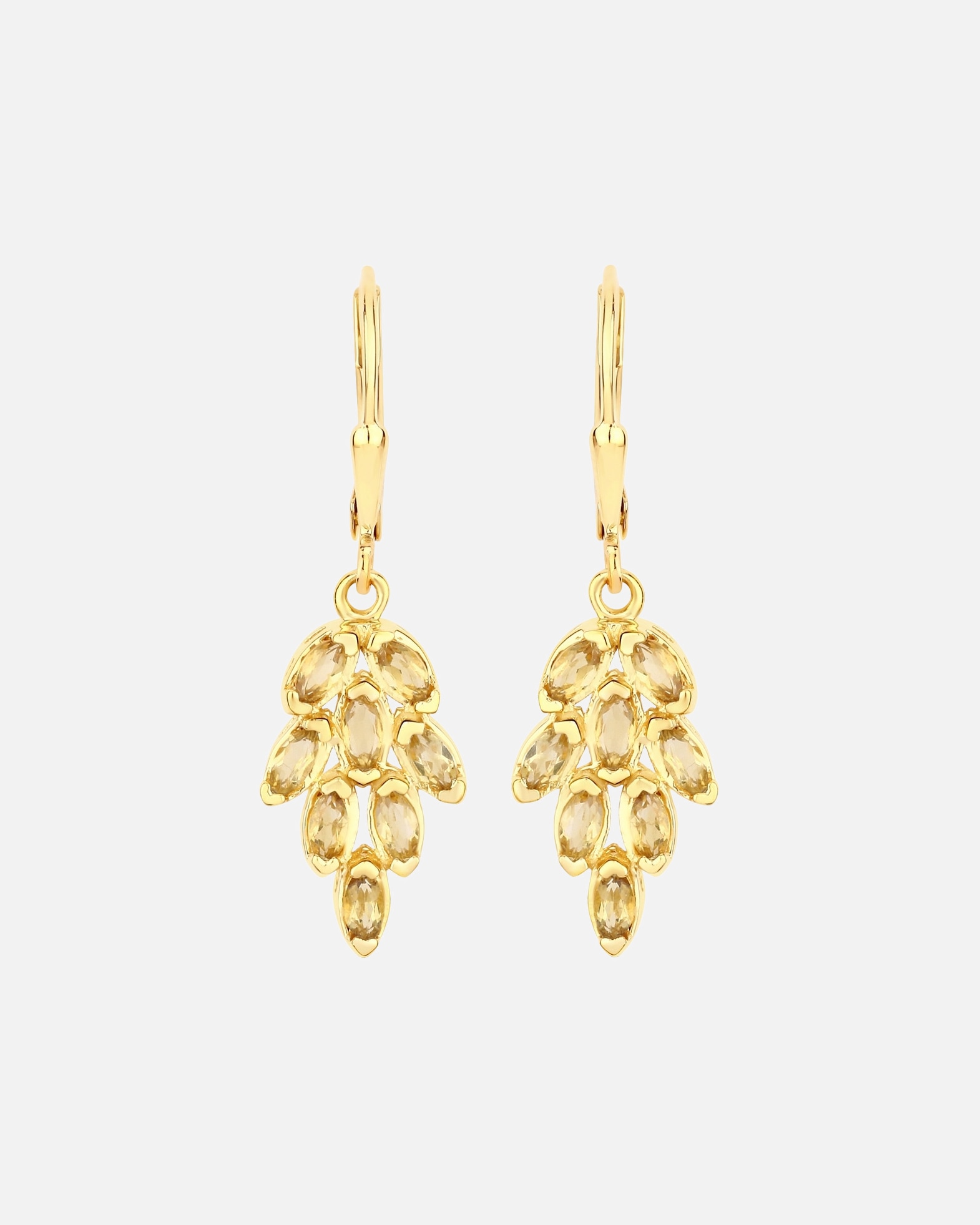 Ohrringe für Weiblich Rafaela Donata Ohrringe Sterling Silber Amethyst in Gelbgold Gold