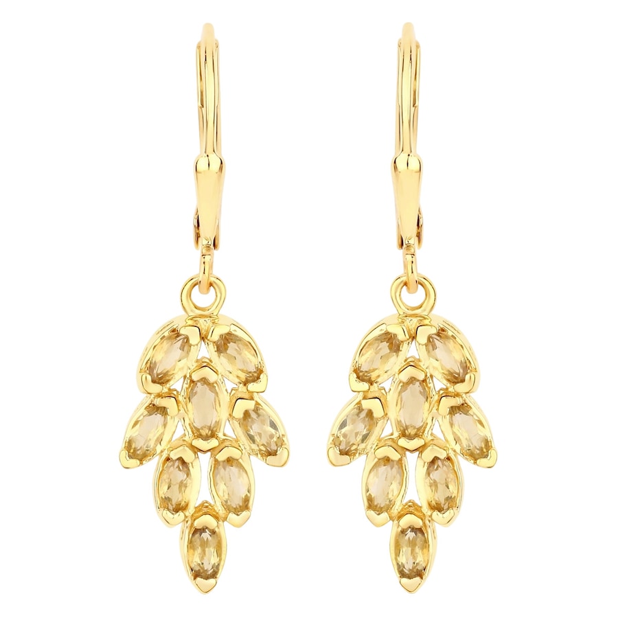 Rafaela Donata Ohrringe Sterling Silber Amethyst in Gelbgold Gold Damen