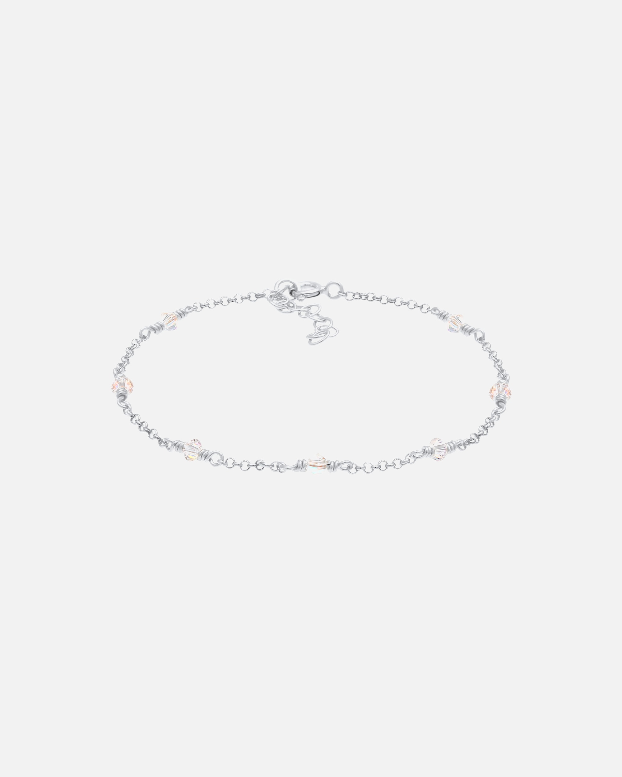 Armband für Weiblich Elli Funkelnde Bicone Kristalle 925 Silber silberfarben