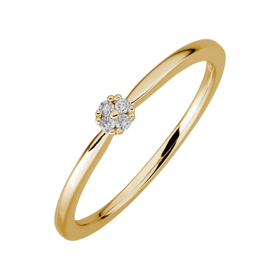Lyomi Ring 585/- Gold Diamant Lab Grown weiß 0,045ct. 054 (17,2) Damen