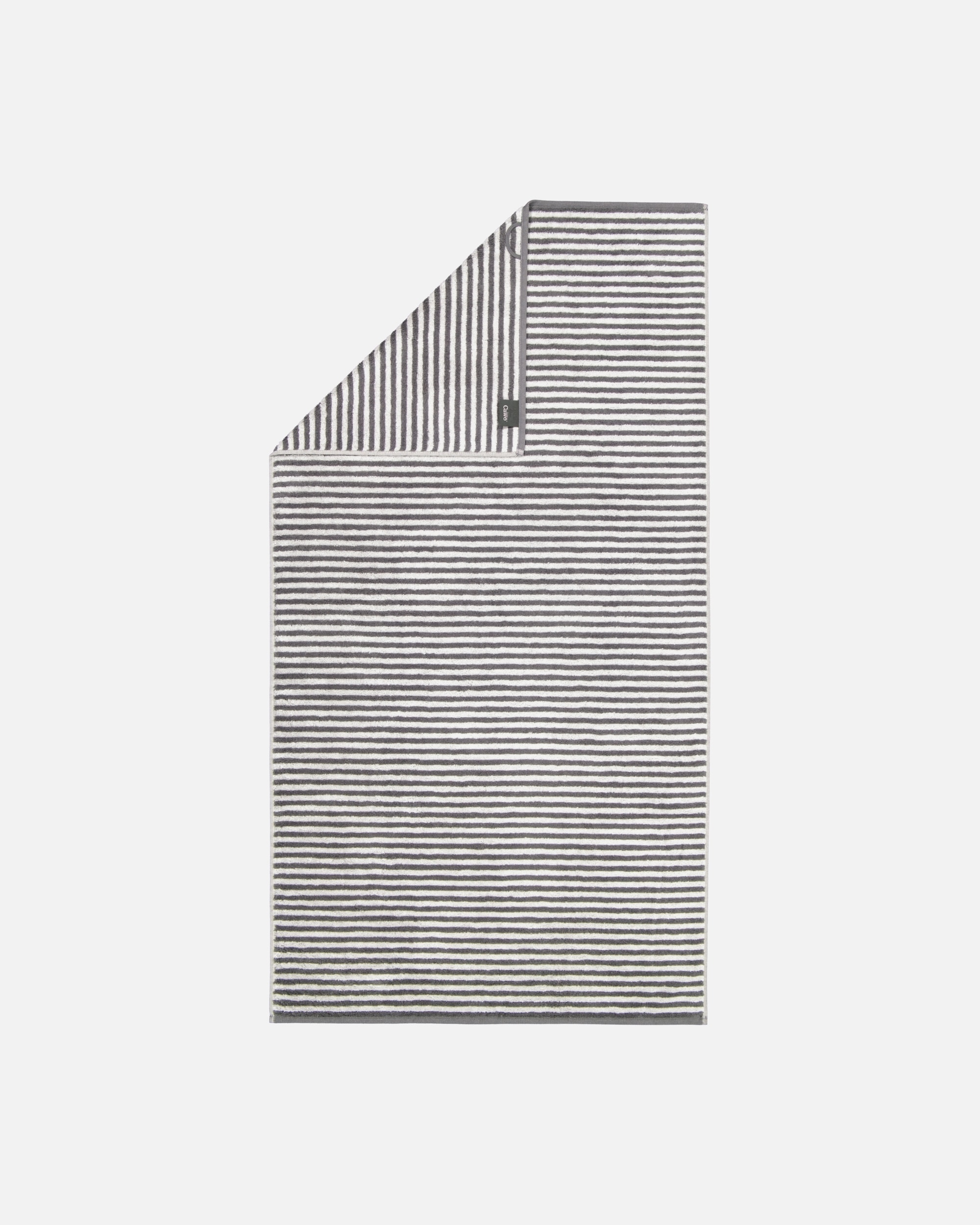 Handtuch für Unisex Cawö Cawö Handtücher Campus Ringel 955 anthrazit - 77 Duschtuch 70x140 cm