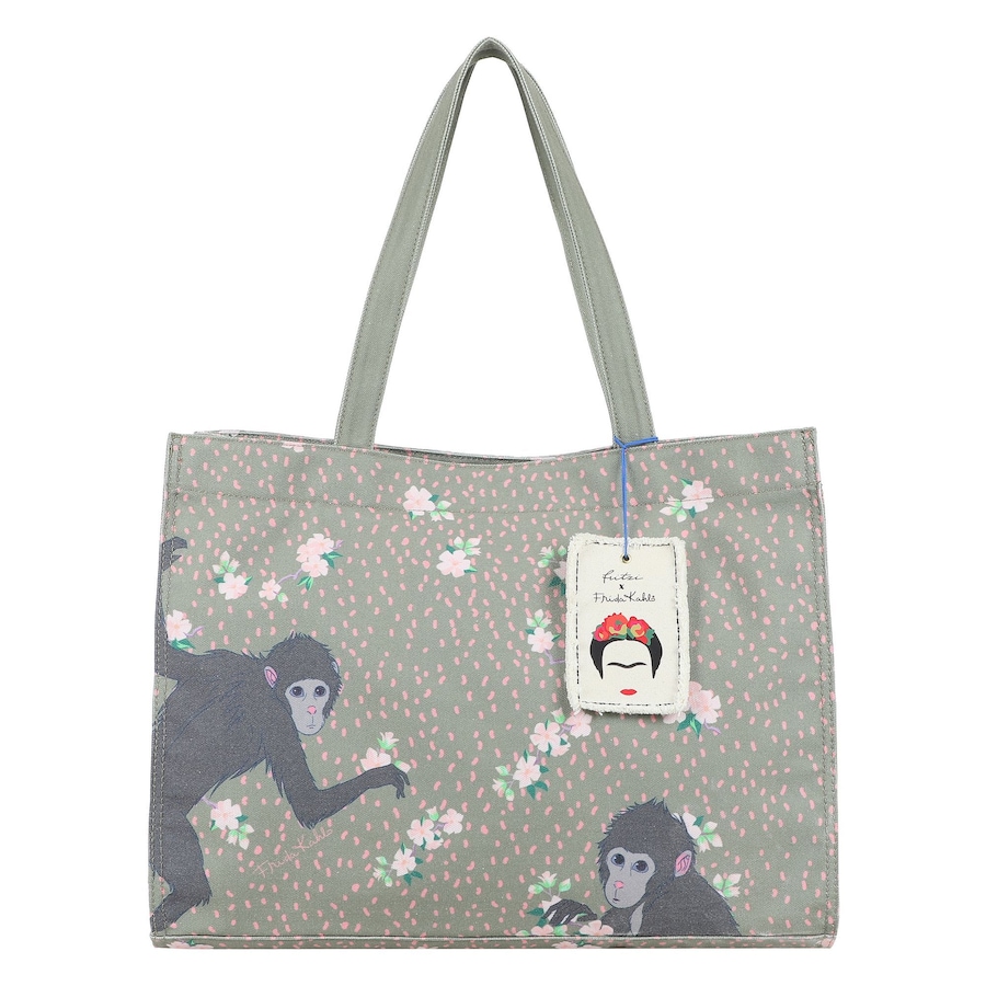 Fritzi aus Preußen x Frida Kahlo Shopper jungle Grau Damen