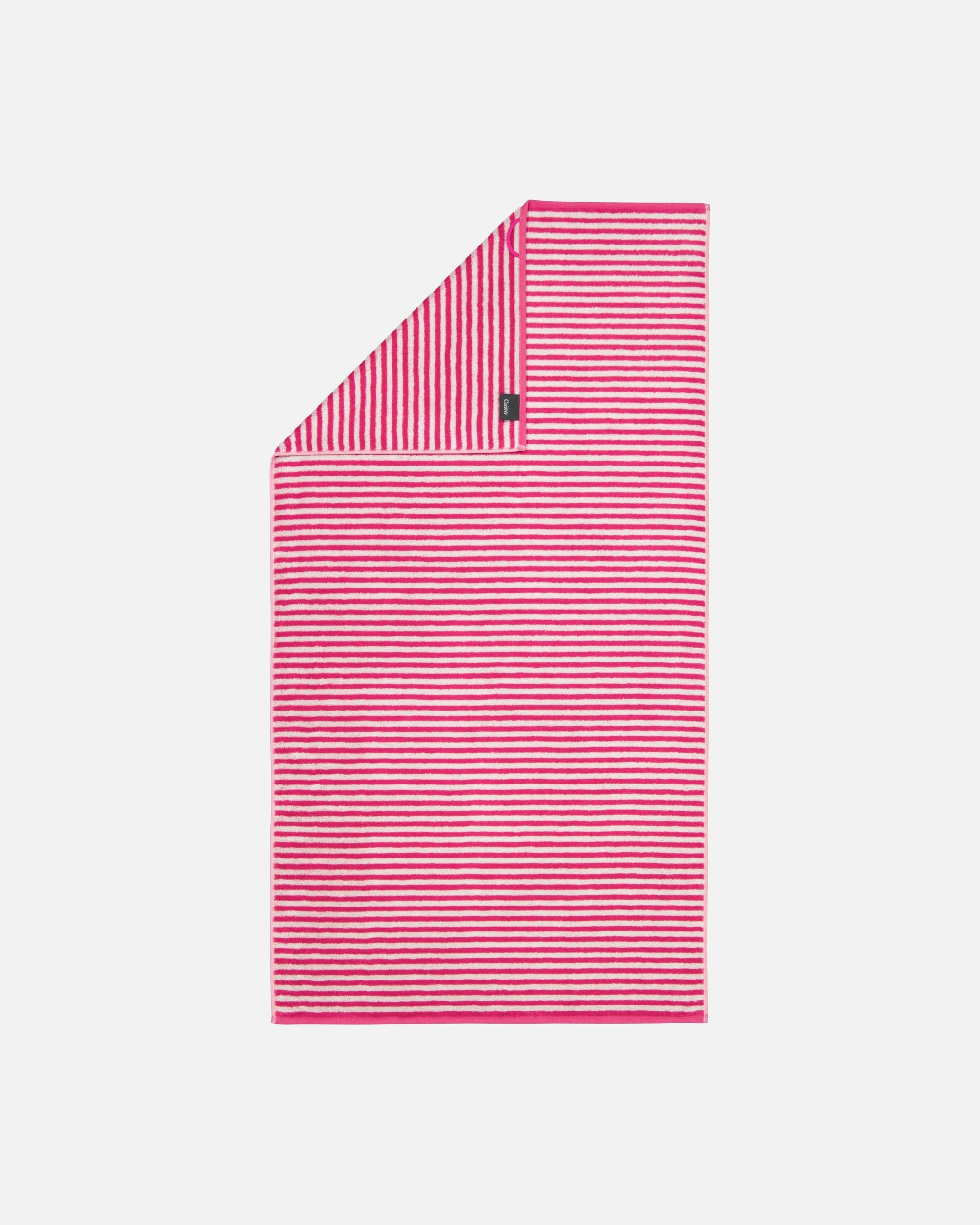 Handtuch für Unisex Cawö Cawö Handtücher Campus Ringel 955 pink - 22 Duschtuch 70x140 cm