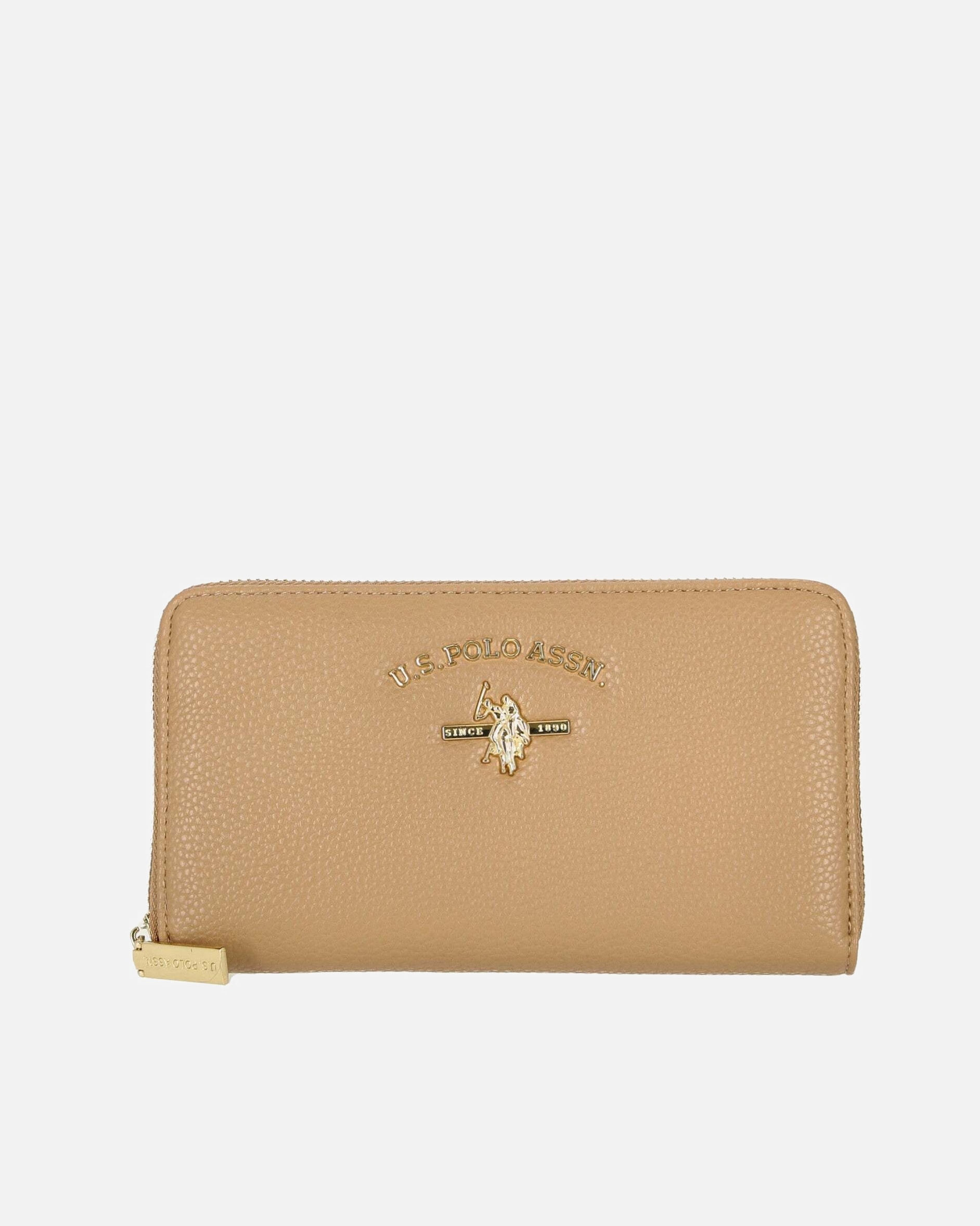 Portemonnaie für Weiblich U.S. Polo Assn. Stanford - Geldbörse 8cc 19 cm L (beige) beige