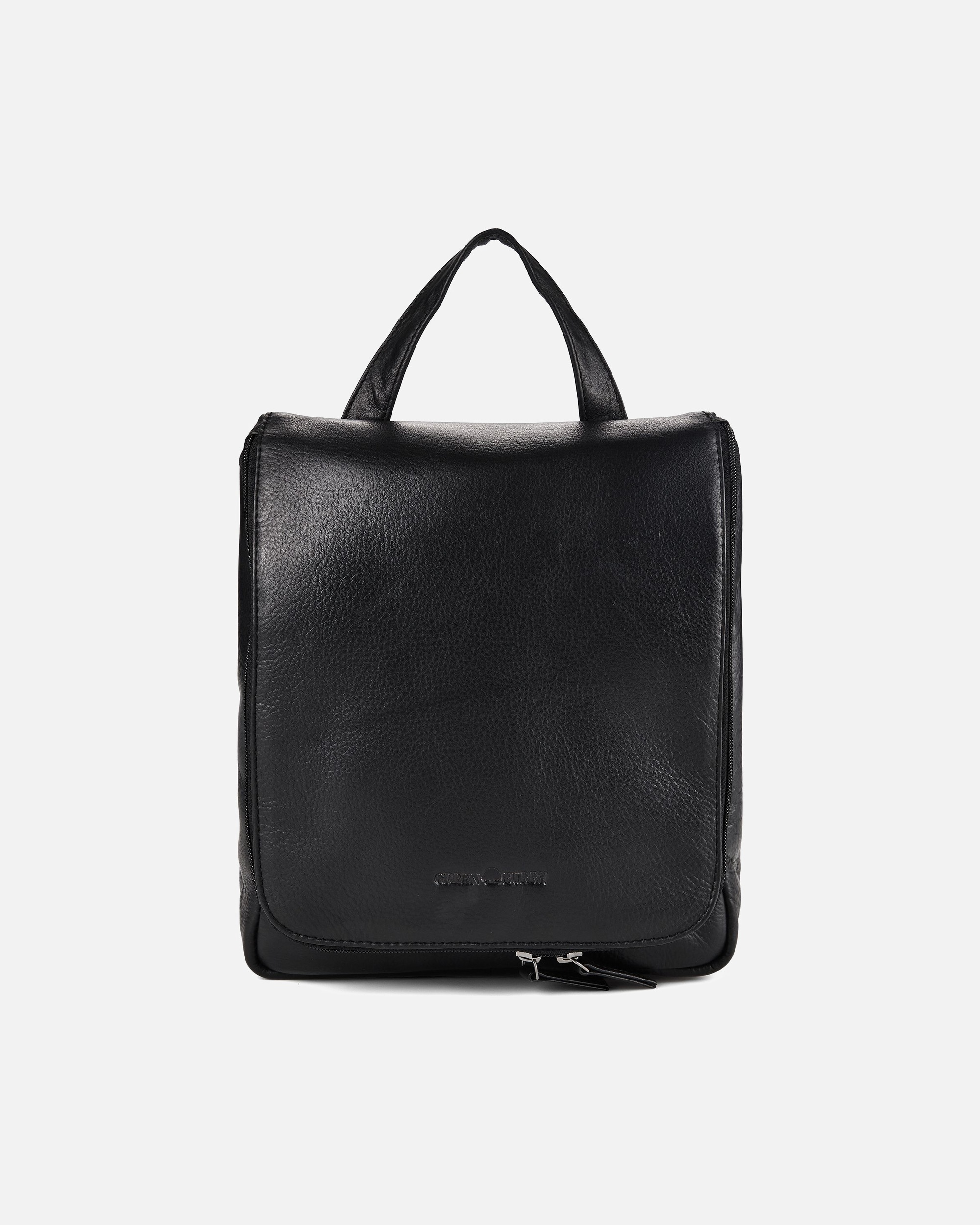 Kulturtasche für Männlich Greenburry Vintage Kulturbeutel schwarz