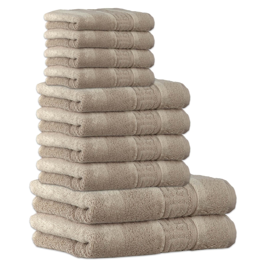 Cawö Handtuch 10er Pack 'C Noblesse' Sand