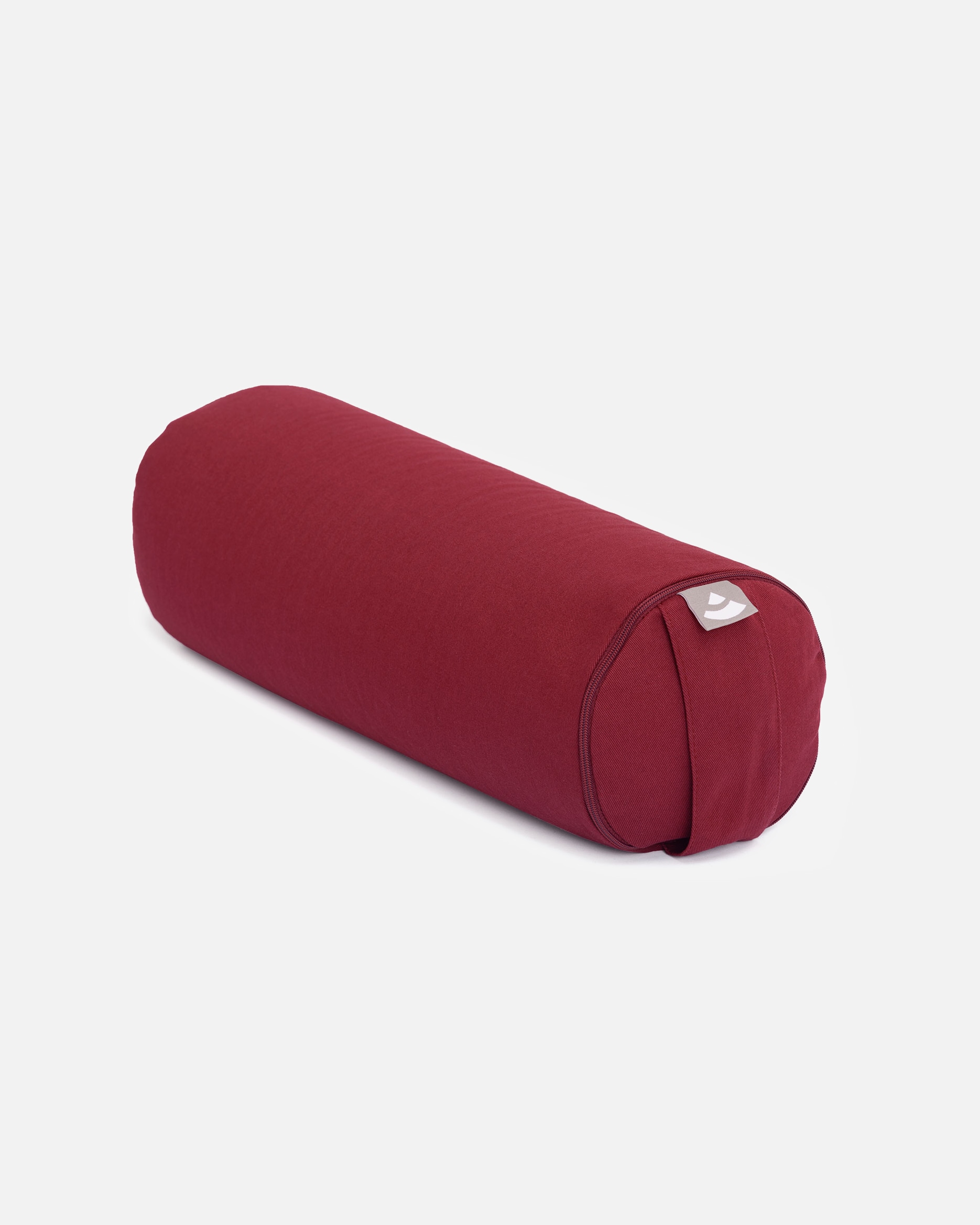 Yogazubehör für Unisex bodhi Yoga Mini-Bolster (rund), Nackenrolle, ECO, Buchweizenschalen bordeaux