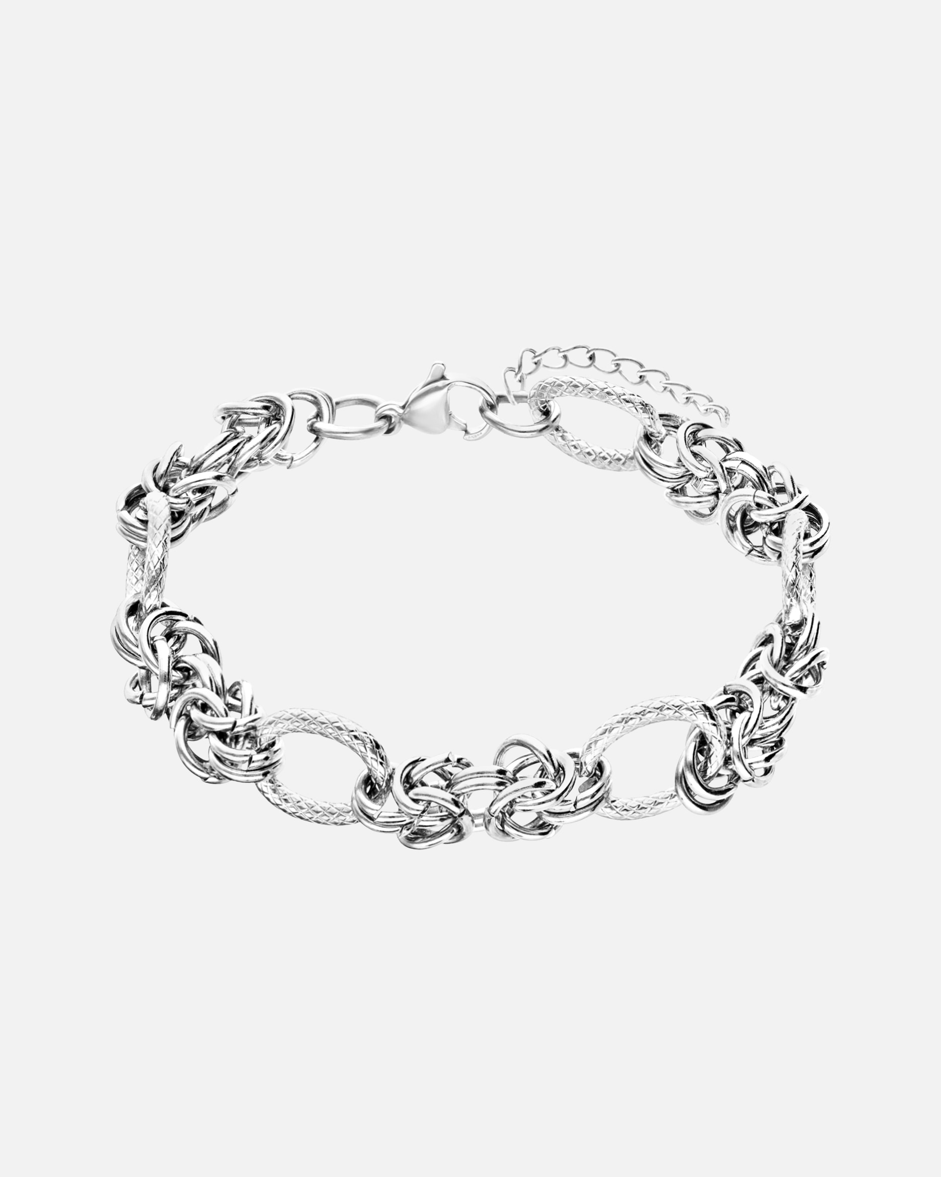 Armband für Weiblich Lucardi Armband Stahl 20 cm Silber