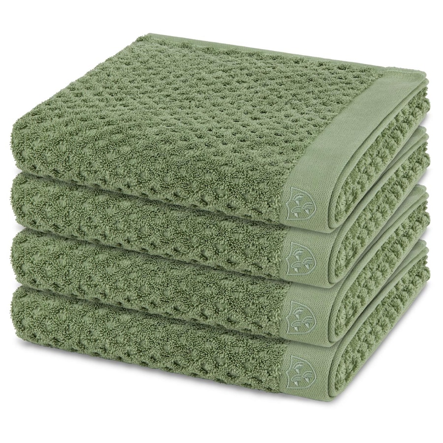 ROSS Handtuch-Set Harmony (4er Set) Piniengrün Grau