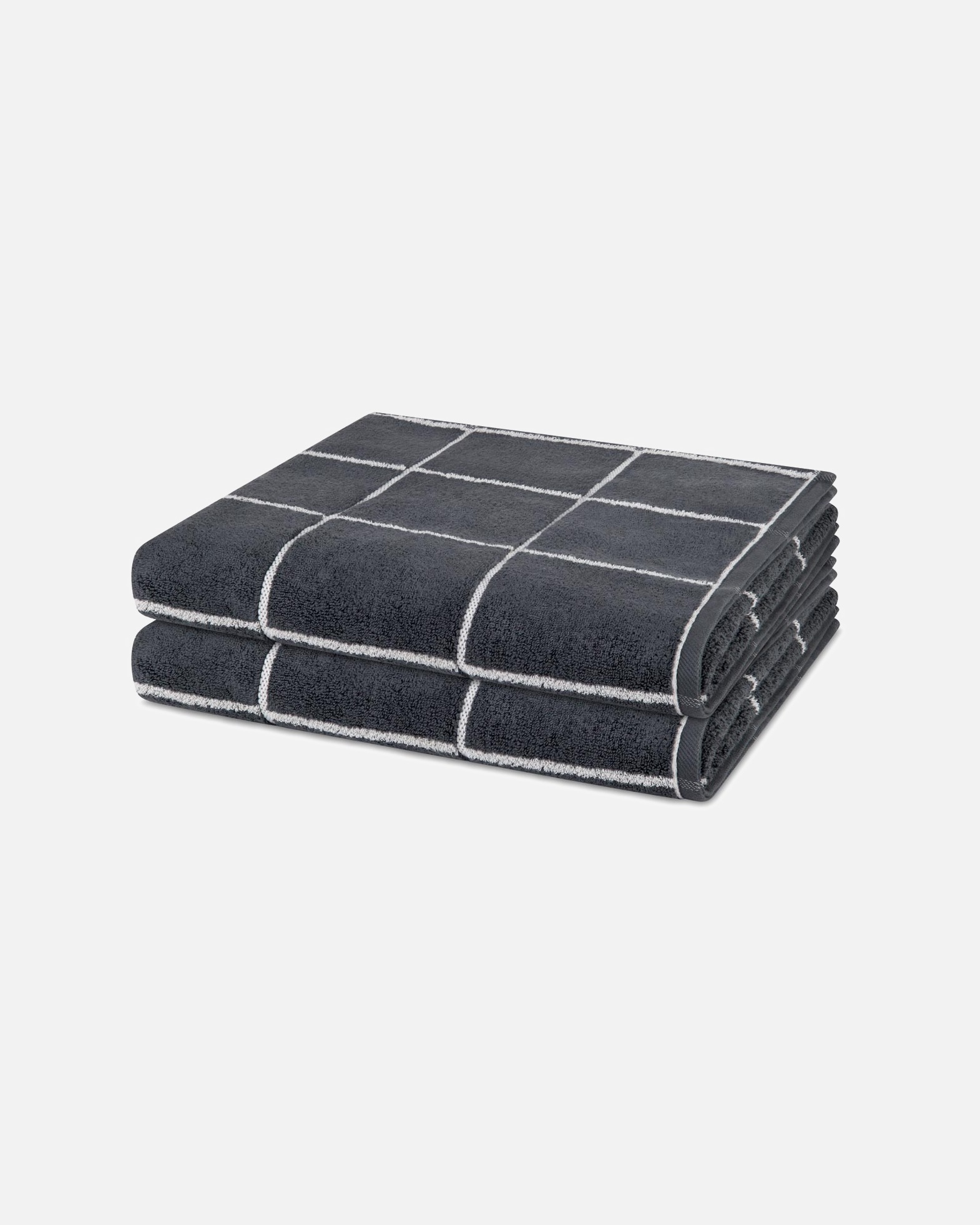 Handtuch für Unisex ROSS Duschtuch-Set Sensual Skin (2er Set) Anthrazit