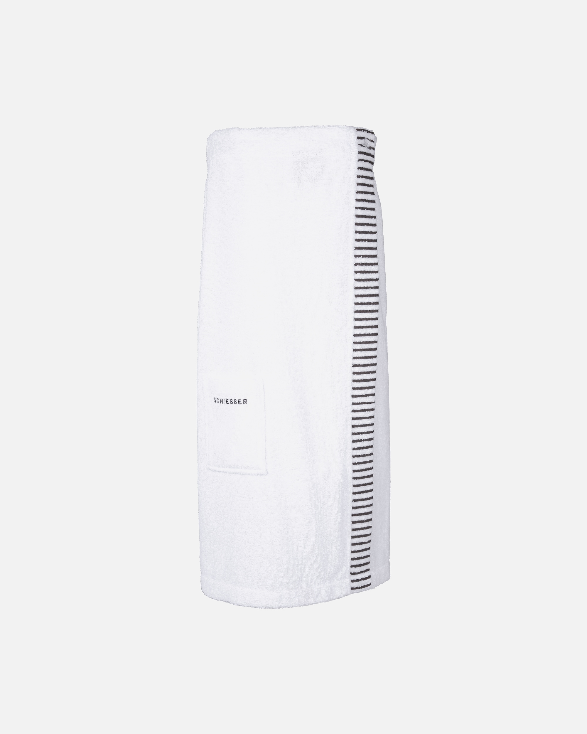 Handtuch für Unisex Schiesser Saunakilt Rom aus saugstarkem Baumwoll-Frottier weiß