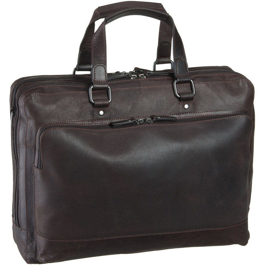 Leonhard Heyden Aktentasche Dakota 7562 Kurzgrifftasche 2 Fächer Braun Herren