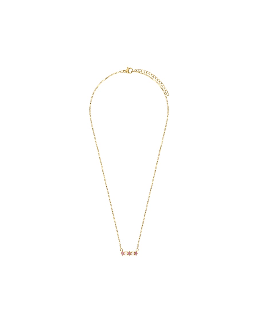 Lucardi Halskette Stahl 47 cm - Gelbgold legiert Damen