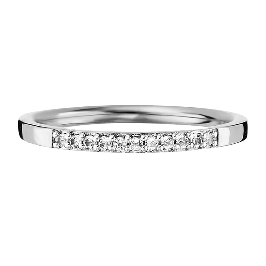 caï Ring 925/- Sterling Silber Topas weiß 0,110ct 054 (17,2) Damen
